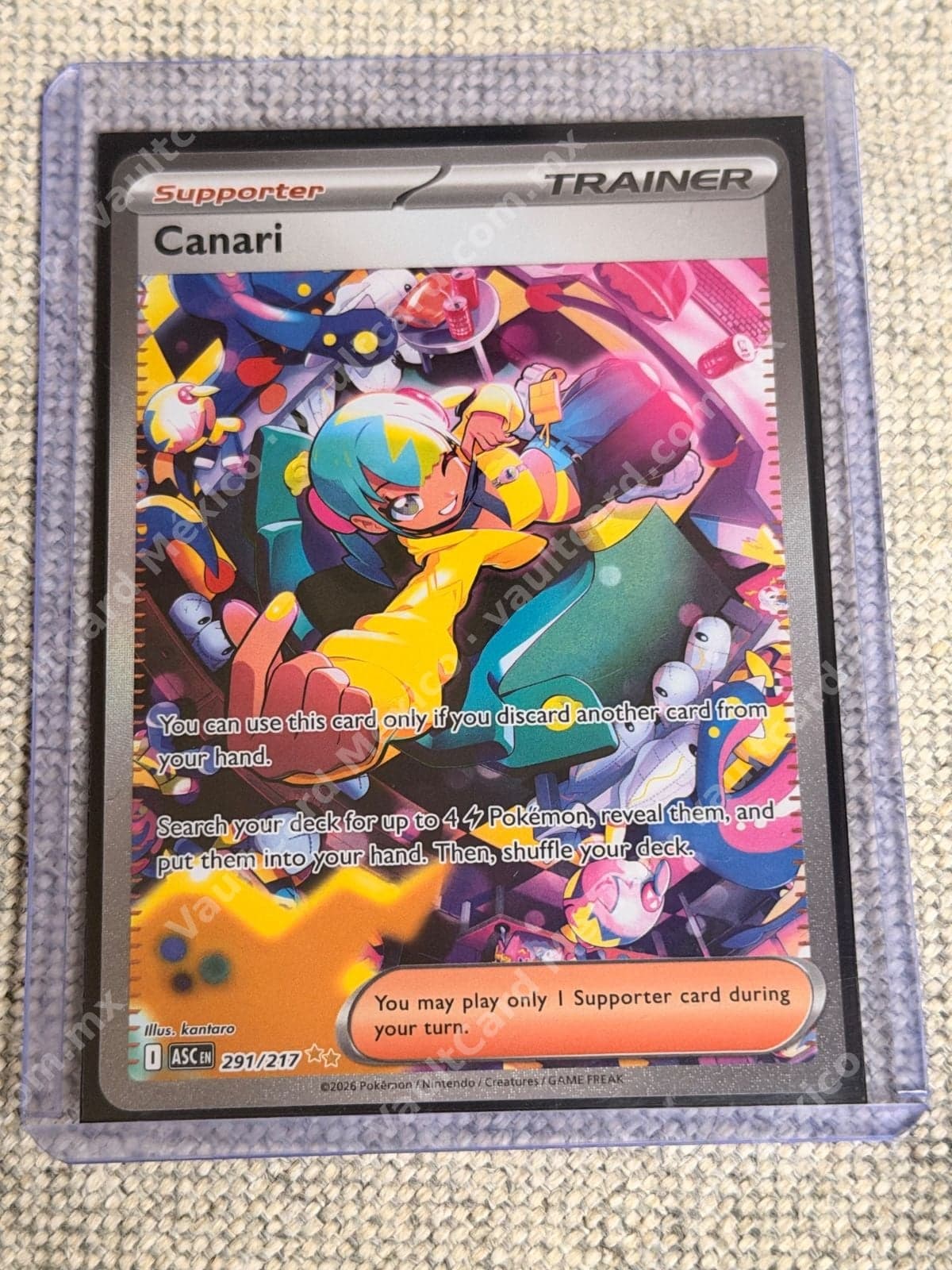 Canari 291/217 - Trainer Full Art (ASC) Inglés