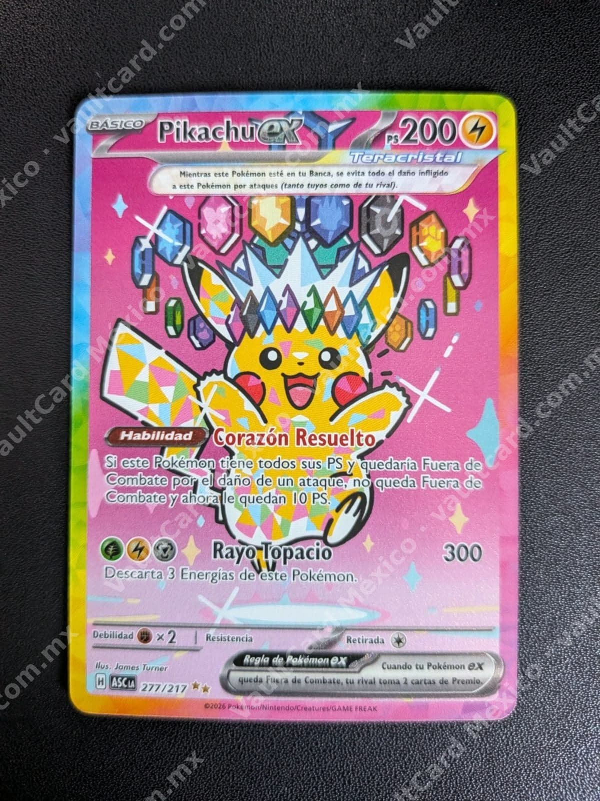 Pikachu ex 277/217 - (ASC) Español