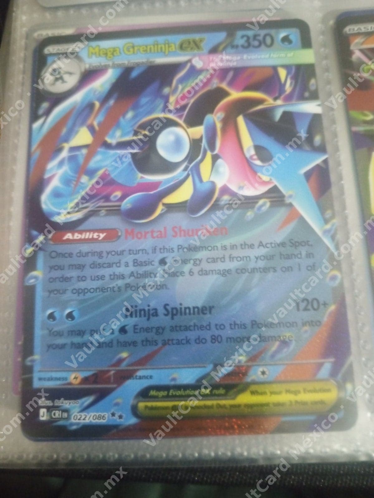 Mega Greninja ex 022/086 - (CRI) Inglés
