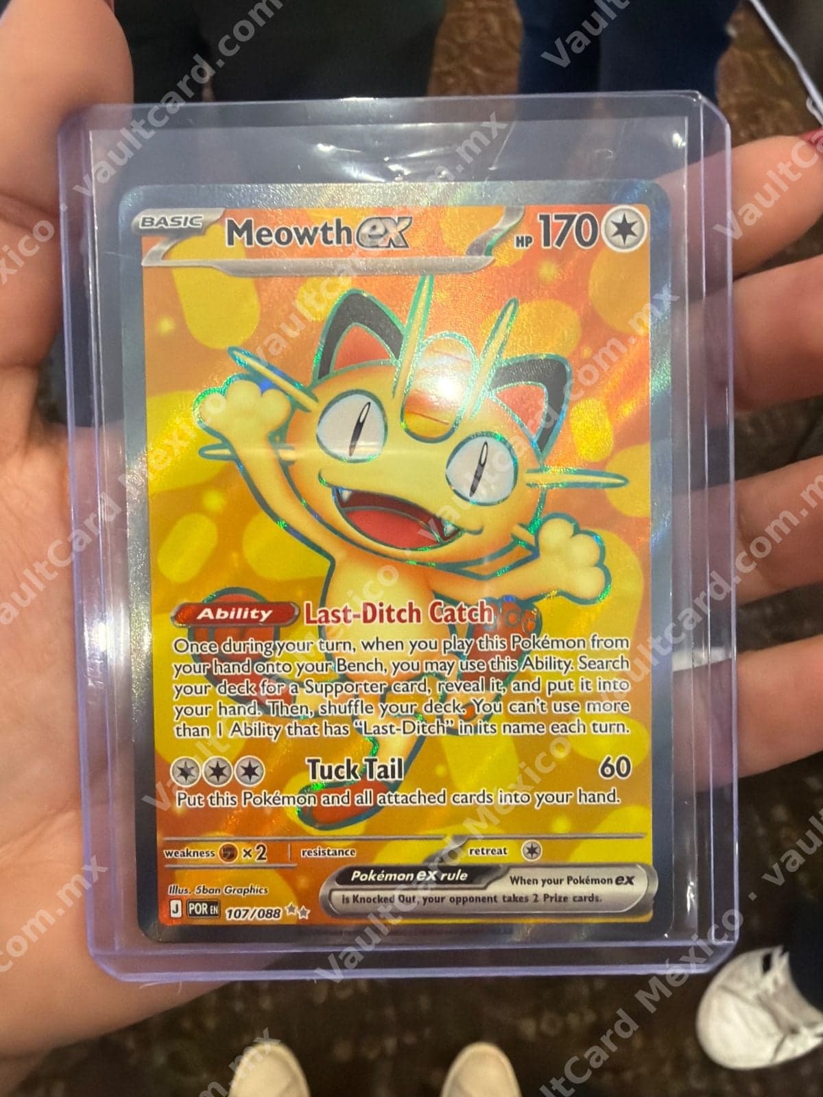 Meowth ex 107/088 - (POR) Japonés Full Art