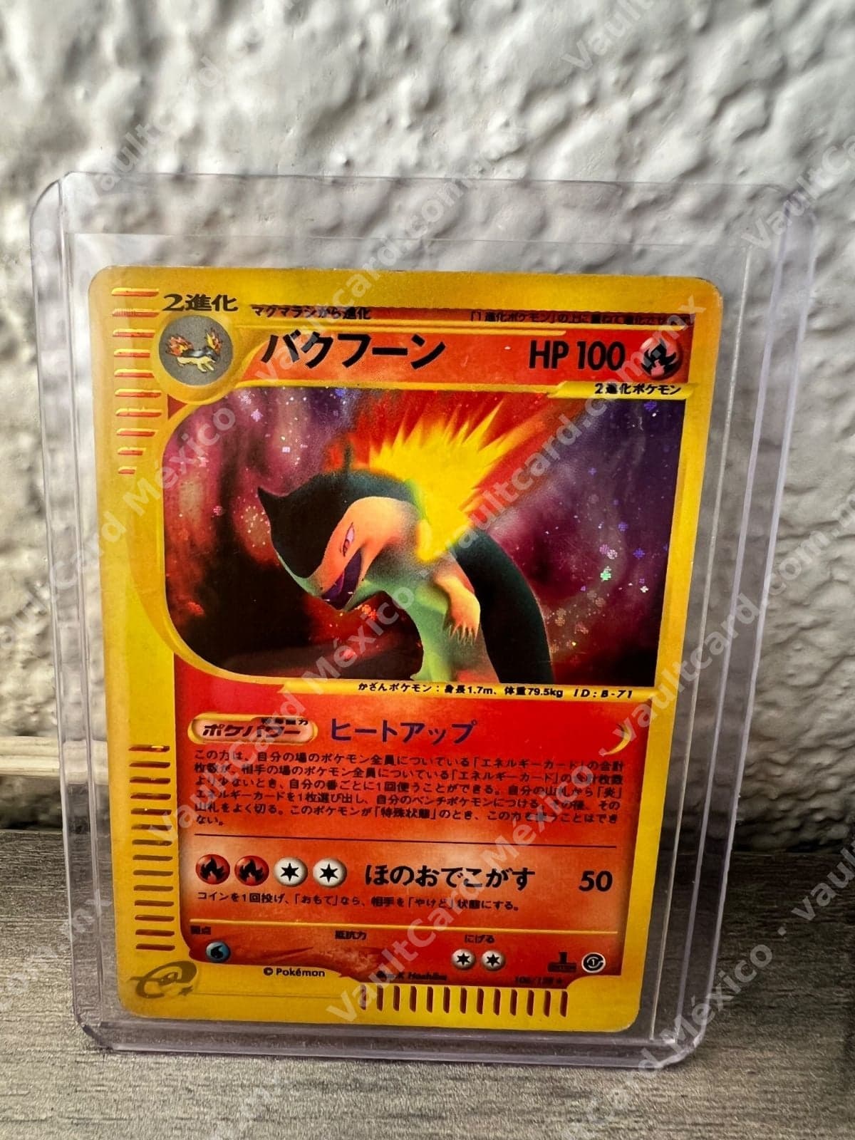Typhlosion (バクフーン) 106/109 Holo - e-Card 1st Edition Japonés