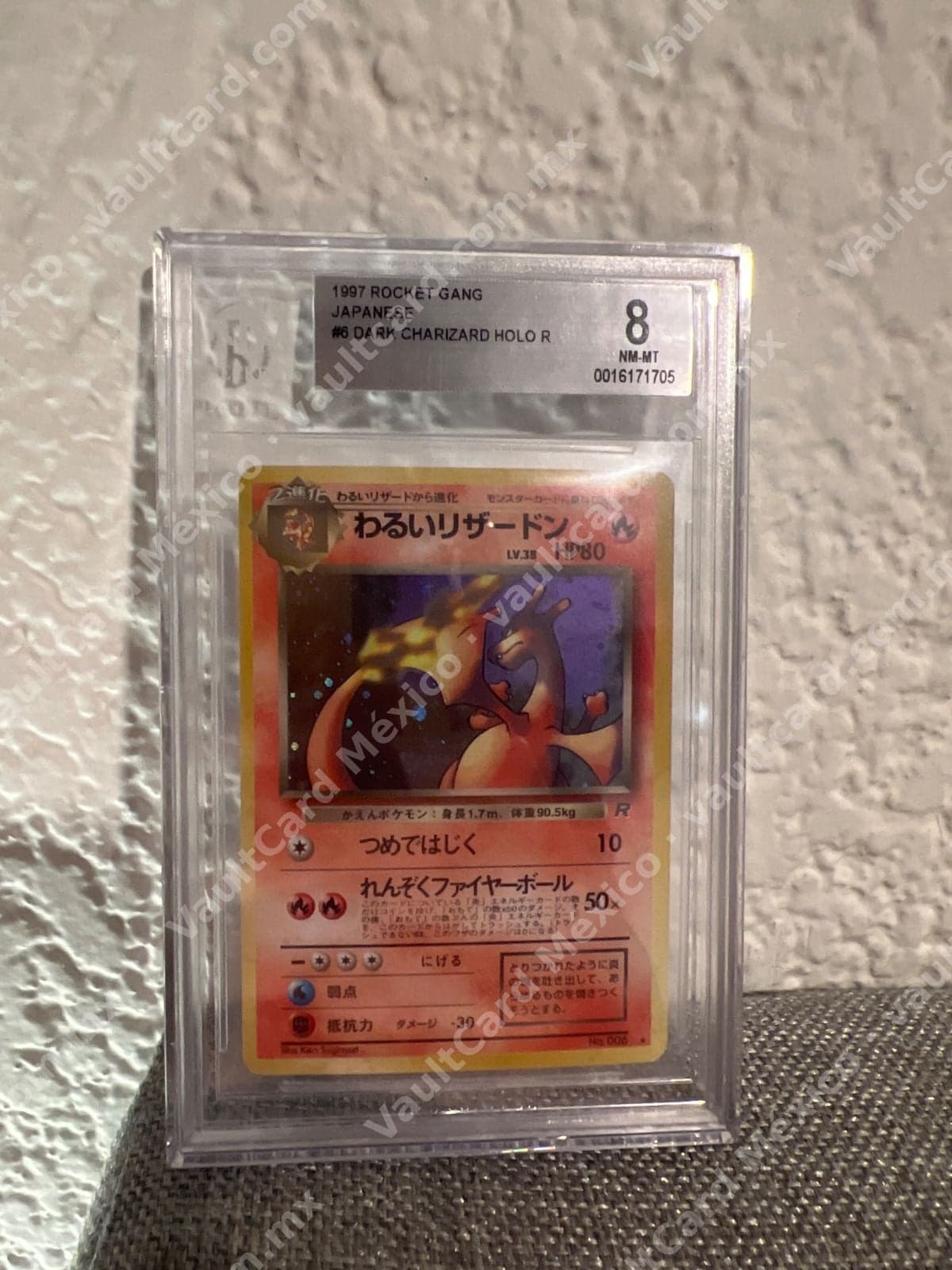 Dark Charizard Holo - Team Rocket 1997 Japonés - BGS 8 NM-MT