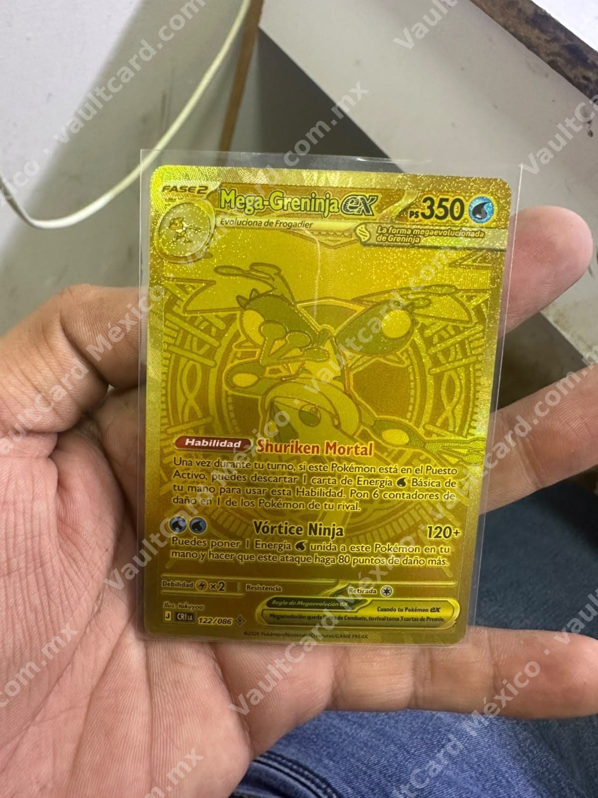 Mega-Greninja ex 122/086 (CRI) Dorada - Español