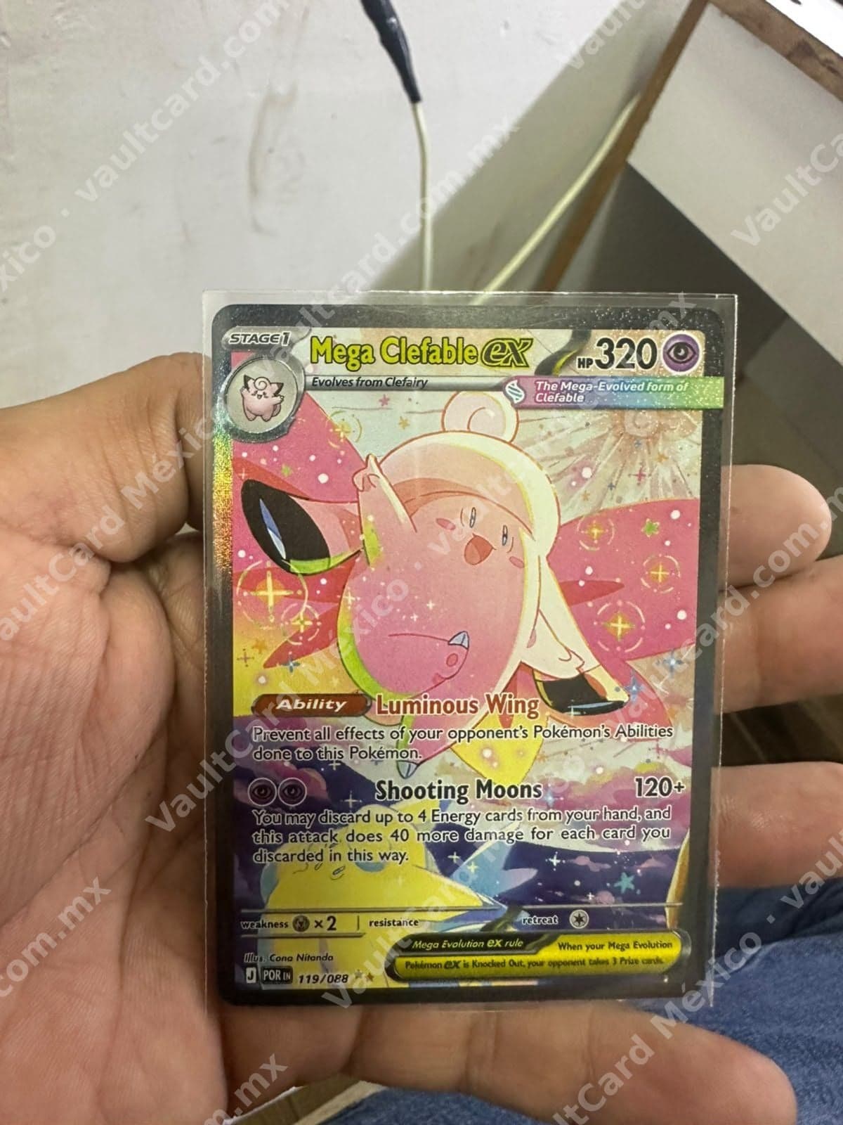 Mega Clefable ex 119/088 - (POR) Inglés Full Art