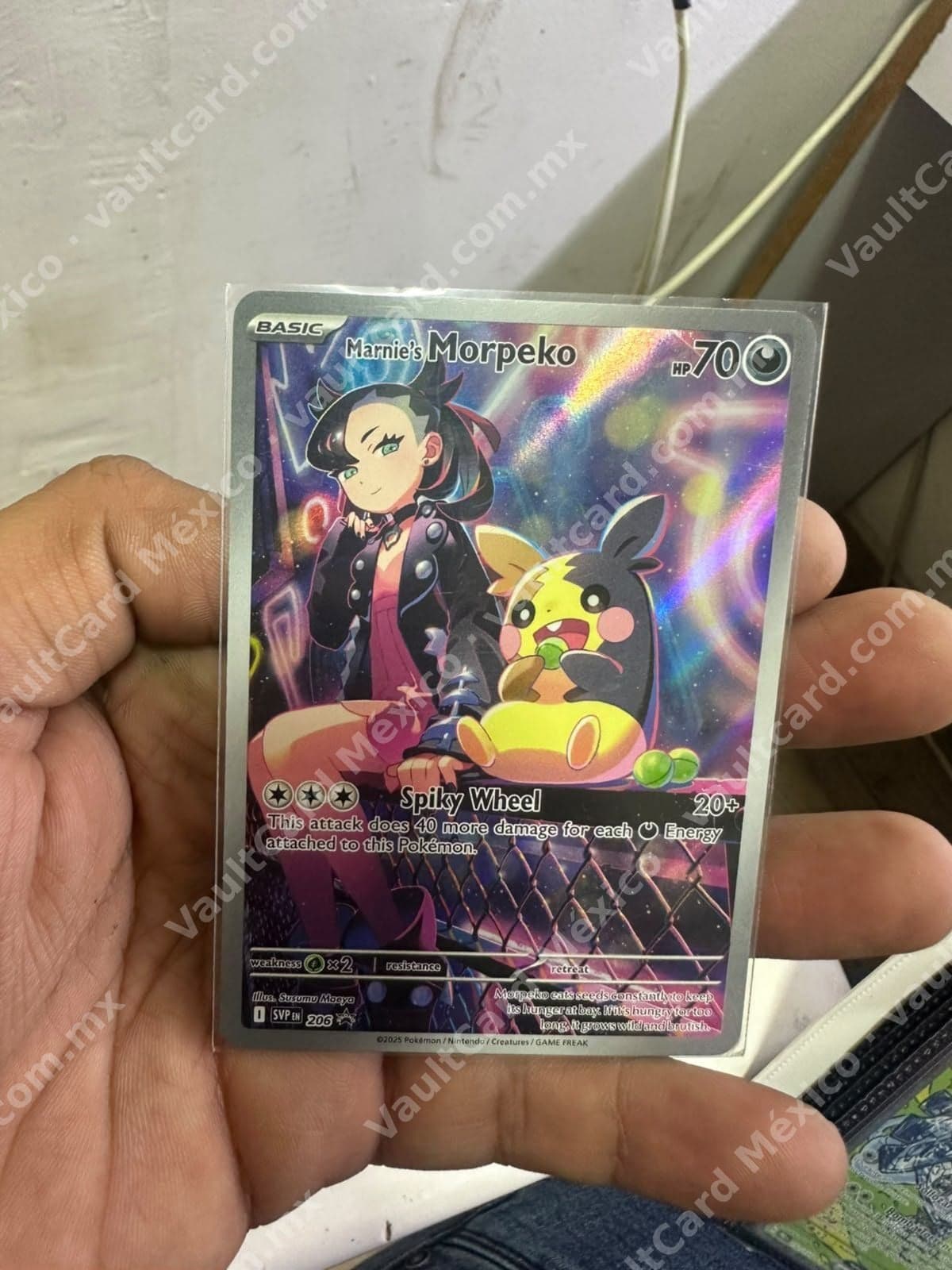 Marnie's Morpeko 206 - Promo SVP Inglés (Illustration Rare)