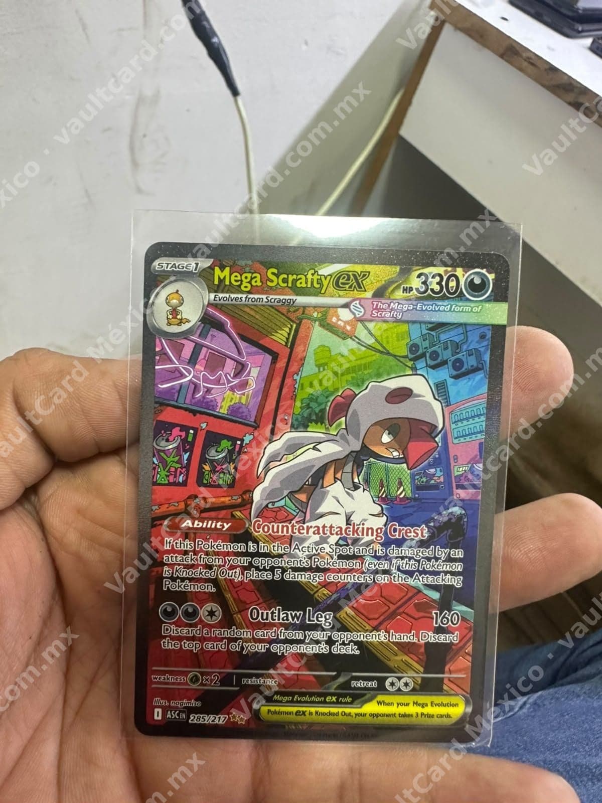 Mega Scrafty ex 285/217 - (ASC) Inglés Special Illustration Rare