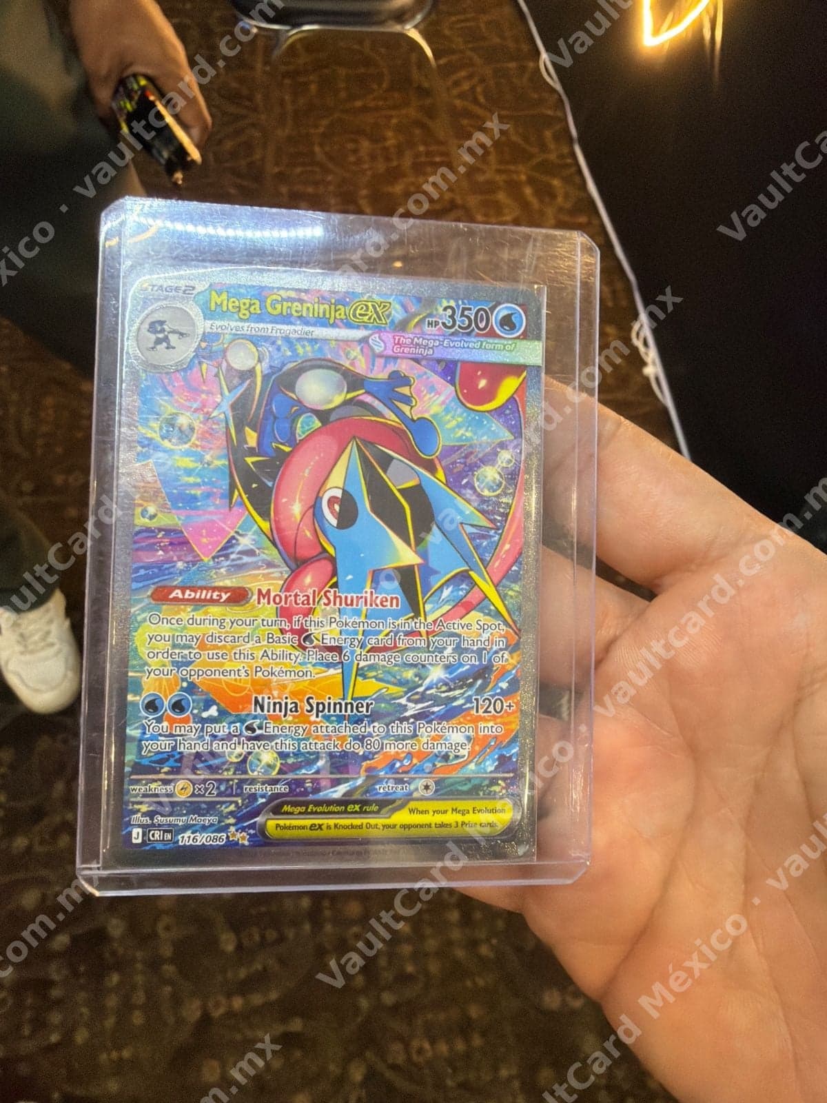 Mega Greninja ex 116/086 - (CRI) Inglés