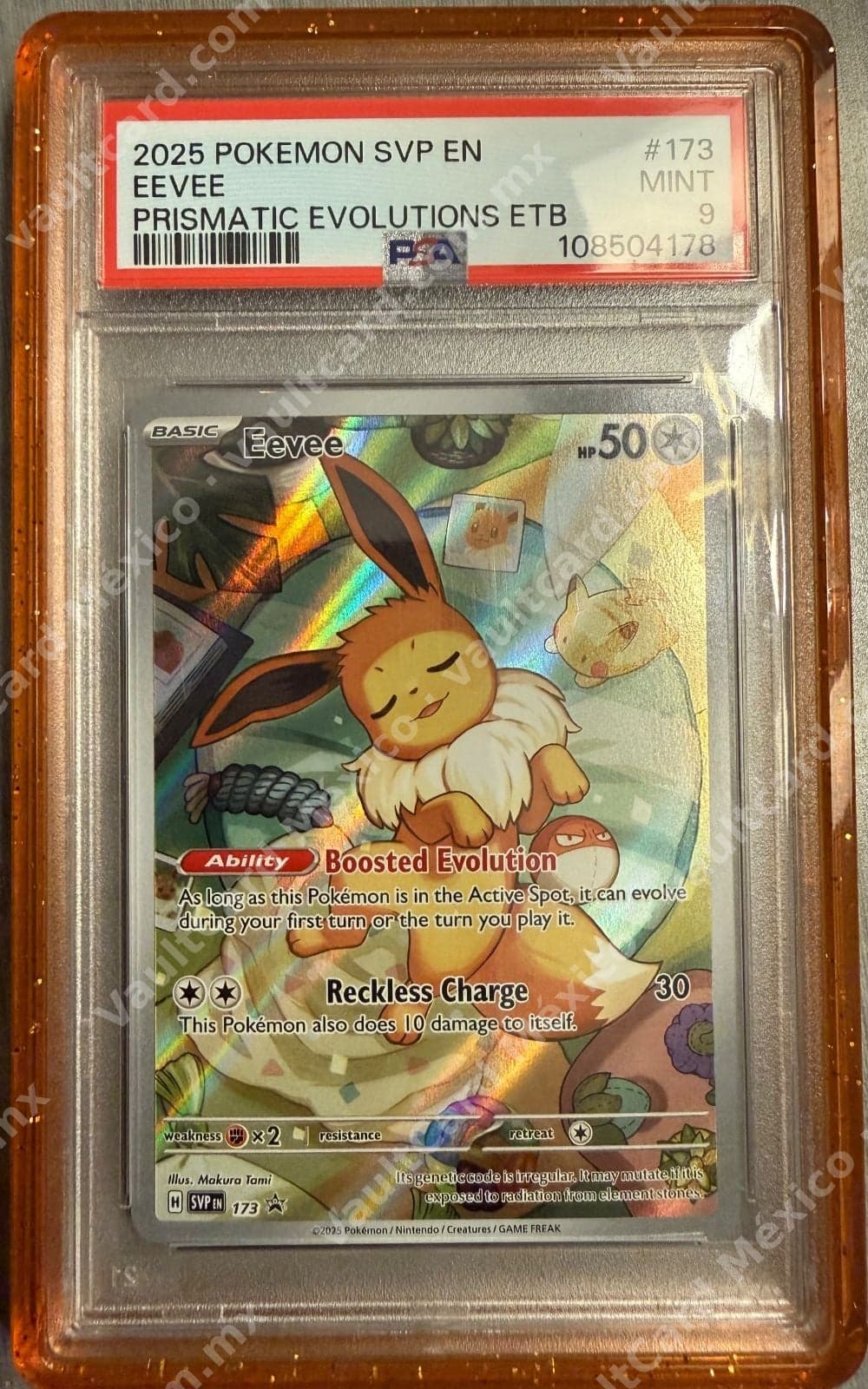 Eevee 173 - Promo SVP Inglés PSA 9 MINT (Prismatic Evolutions ETB)