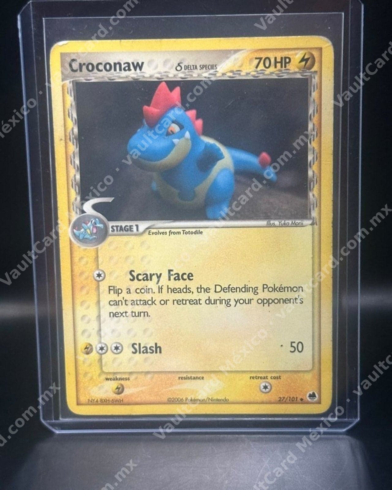 Croconaw δ · Reverse Holo 2006 · EX Dragon Frontiers 27/101