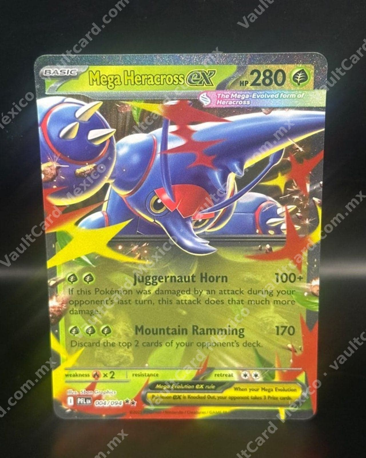 Mega Heracross ex · Phantasmal Flames 004/094