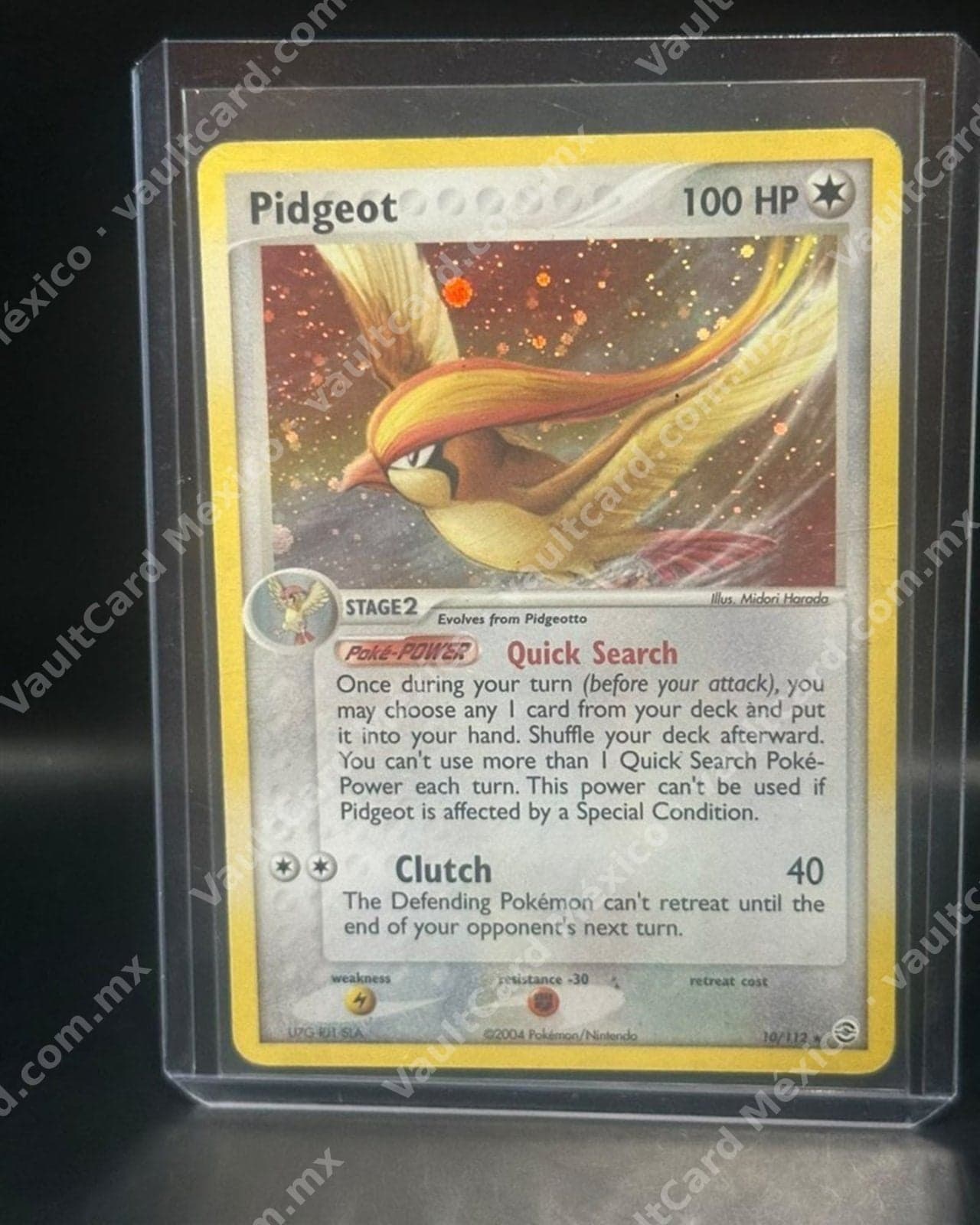 Pidgeot · Holo 2004 · EX FireRed & LeafGreen 10/112