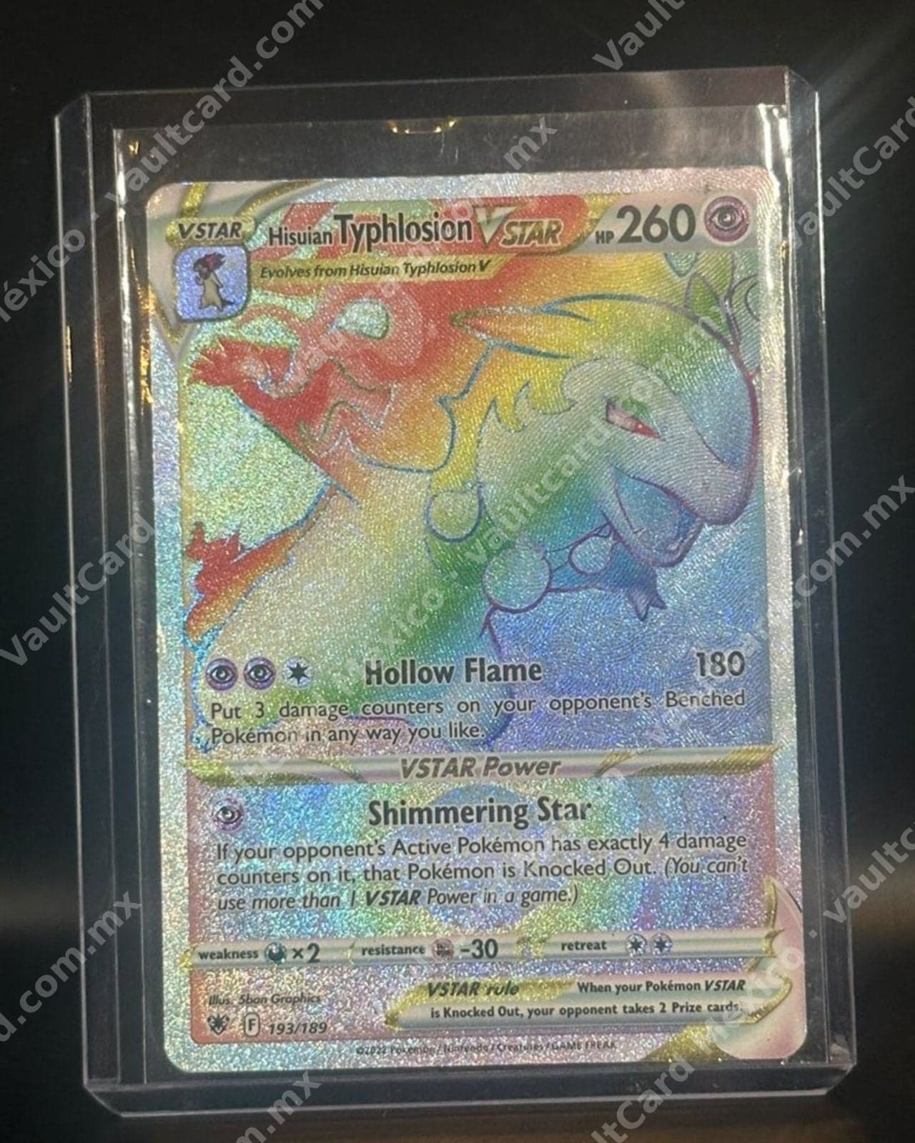 Hisuian Typhlosion VSTAR · Rainbow · Astral Radiance 193/189