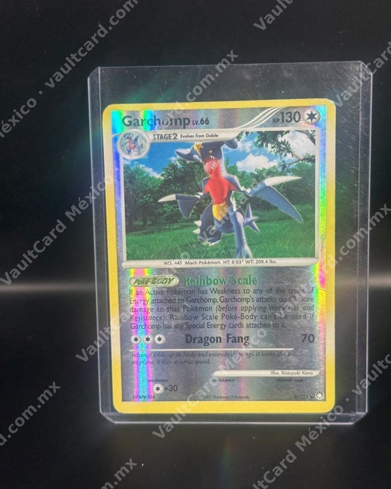 Garchomp · Reverse Holo 2007 · Diamond & Pearl Mysterious Treasures 9/123