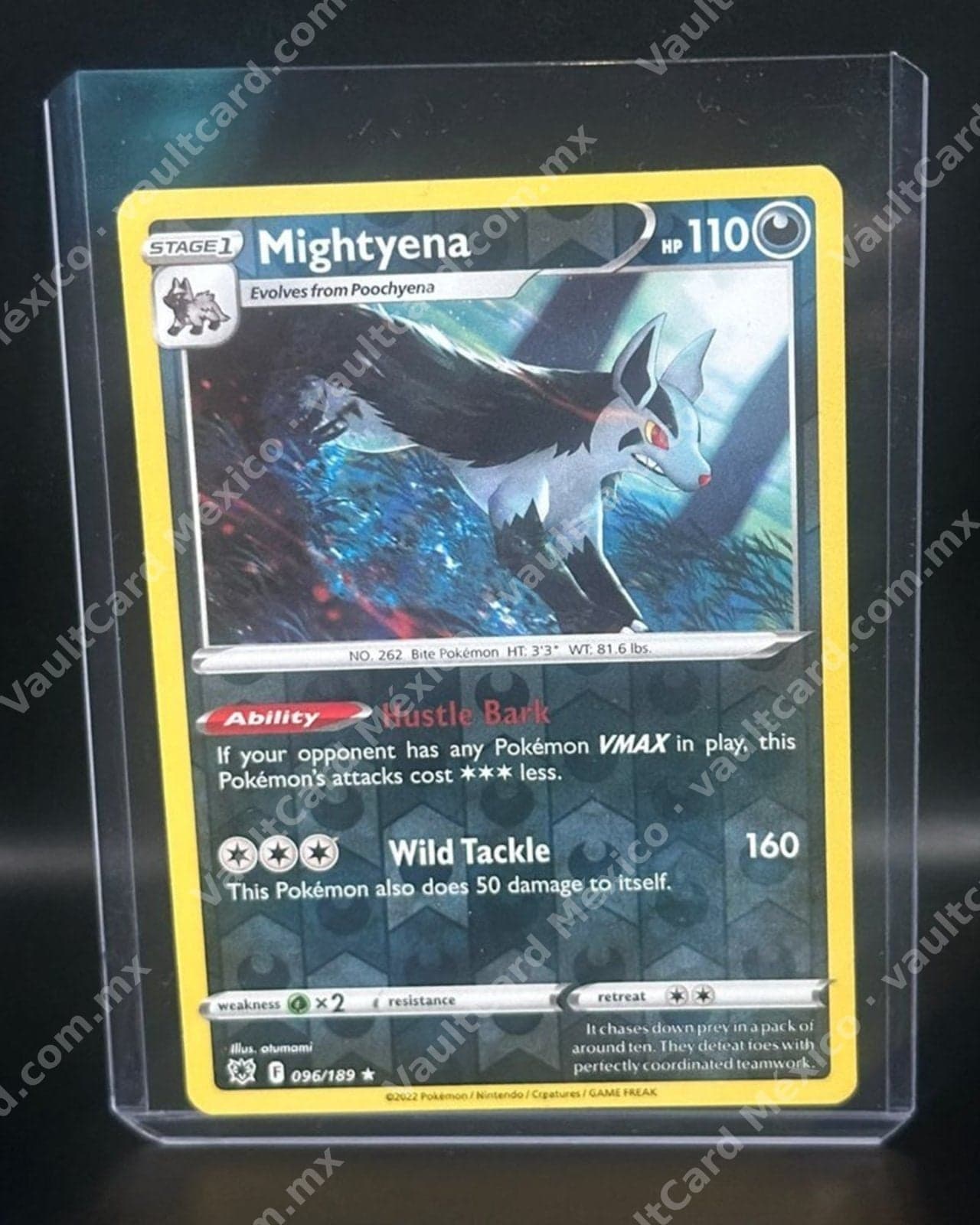 Mightyena · Reverse Holo · Astral Radiance 096/189