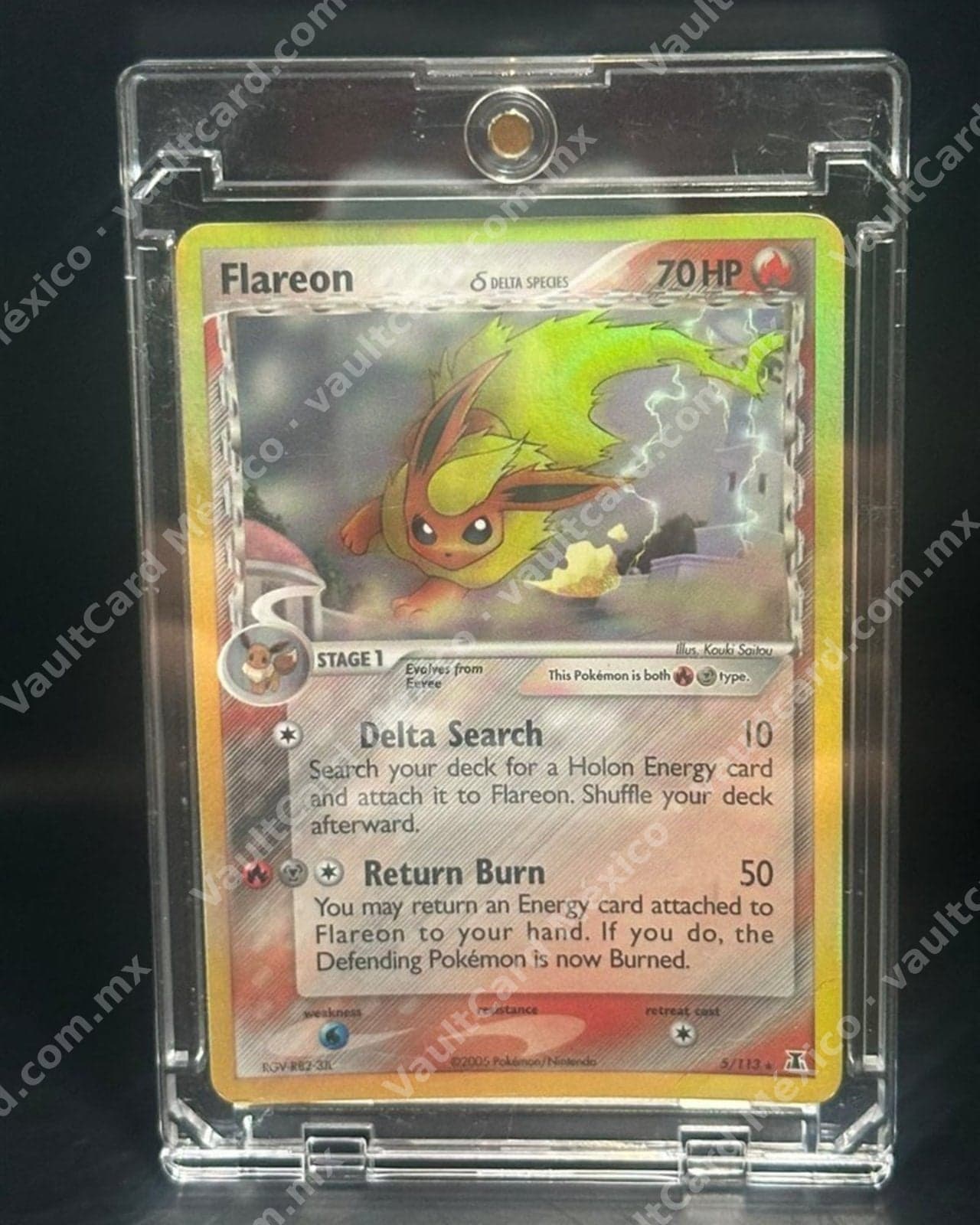Flareon δ · Holo 2005 · EX Delta Species 5/113