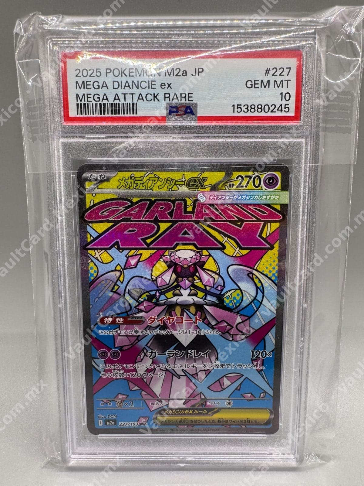 Mega Diancie ex 227/193 (M2a) Japonés - PSA 10 GEM MT