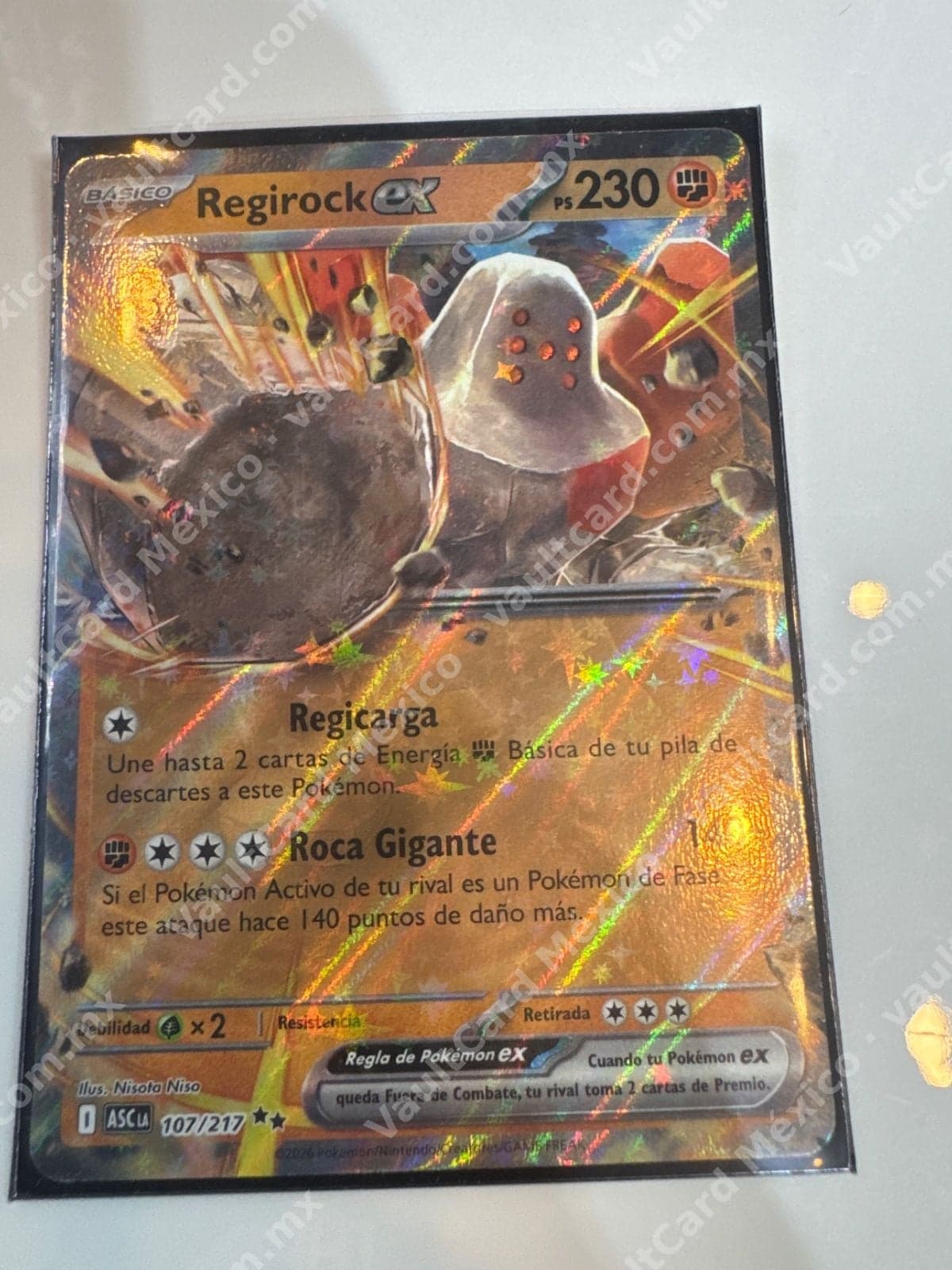 Regirock ex 107/217 - (ASC) Español