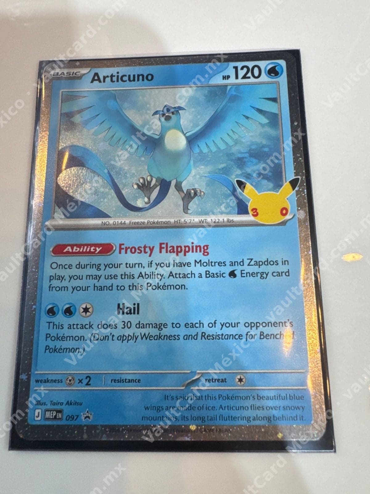Articuno 097 - Promo (MEP) Inglés - Celebraciones 30 Aniversario Pikachu