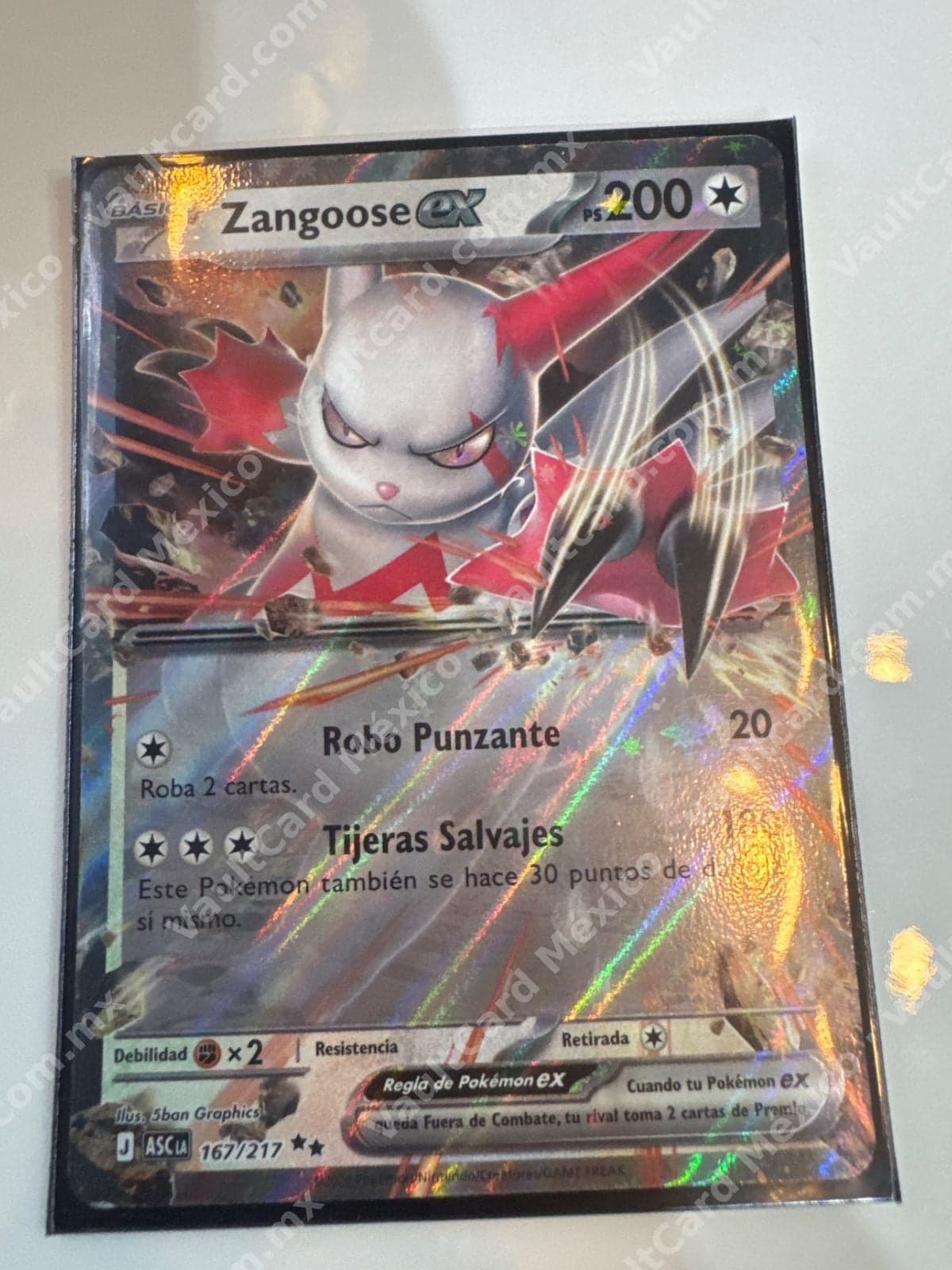 Zangoose ex 167/217 - (ASC) Español