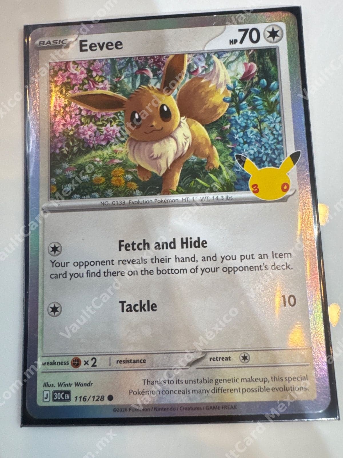 Eevee 116/128 - (30C) Inglés - Celebración 30 Aniversario
