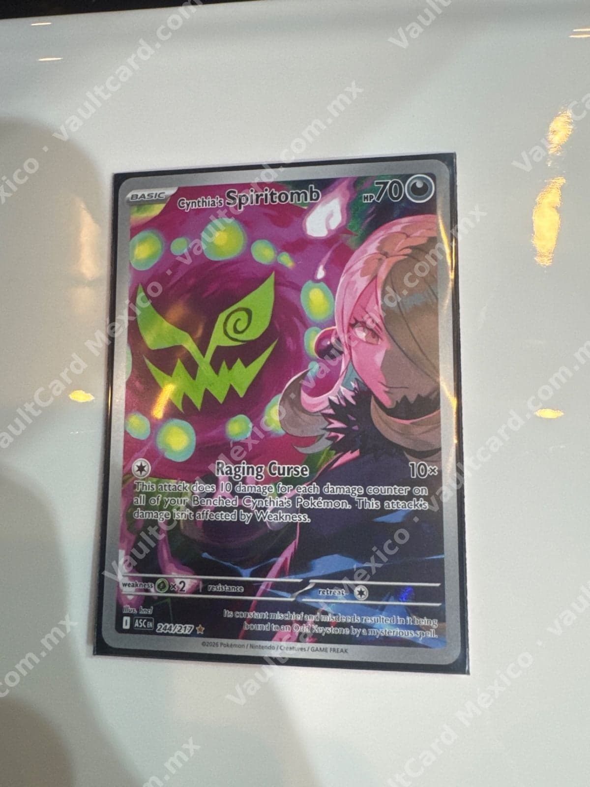 Cynthia's Spiritomb 244/217 - Full Art (ASC) Inglés