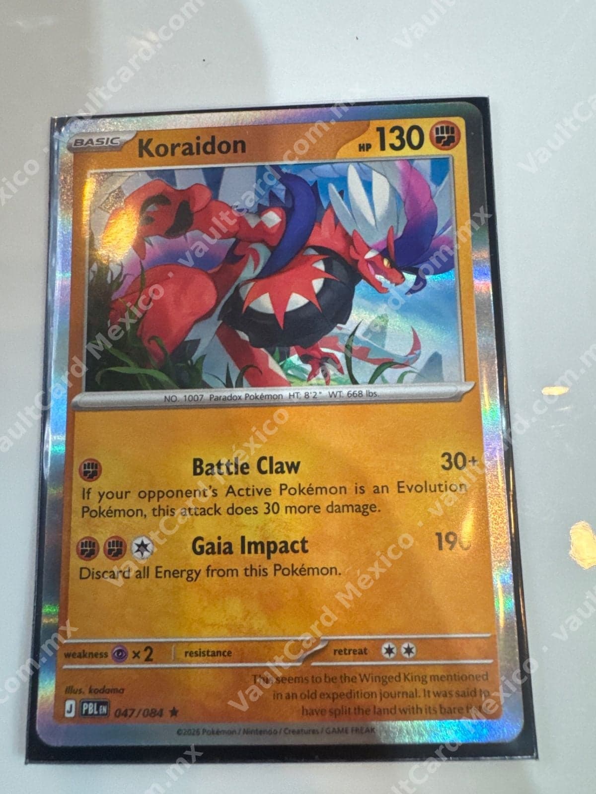 Koraidon 047/084 - (PBL) Inglés Holo
