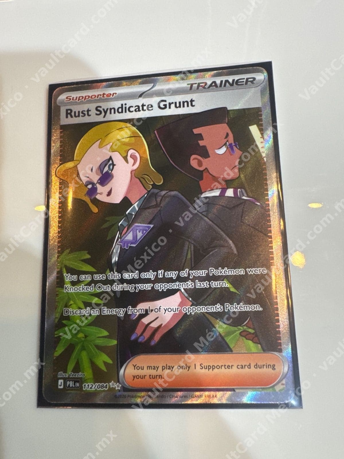 Rust Syndicate Grunt 112/084 - (PBL) Inglés - Full Art Supporter