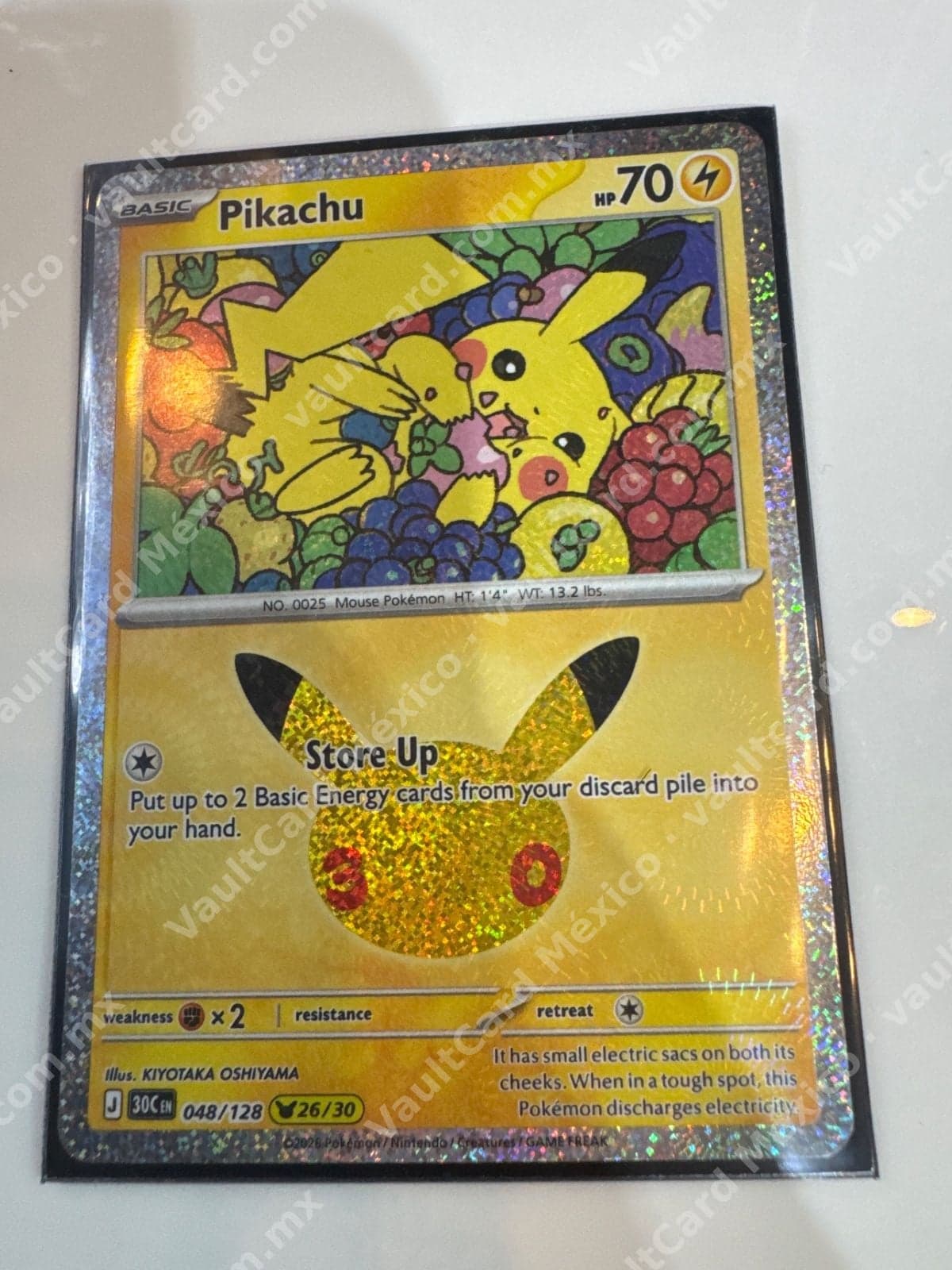 Pikachu 048/128 - (30C) Inglés Holo