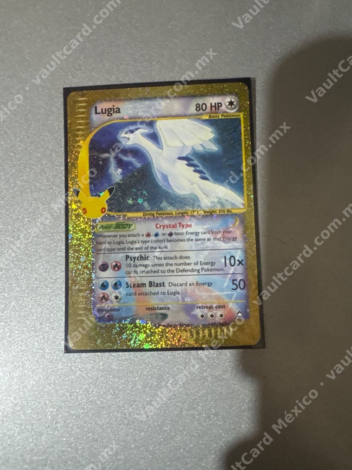 Lugia Crystal Type 149/147 - Aquapolis Inglés (Secret Rare)