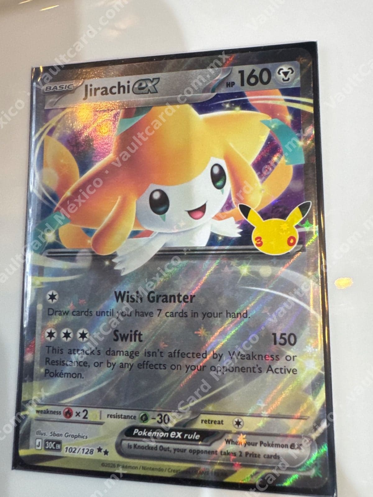 Jirachi ex 102/128 - Celebraciones 30 Aniversario (30C) Inglés