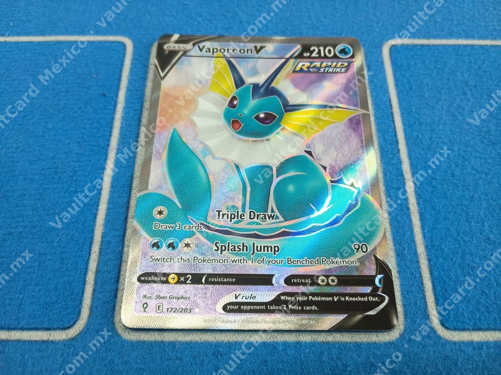 Vaporeon V 172/203 Full Art - Evolving Skies (EVS) Inglés