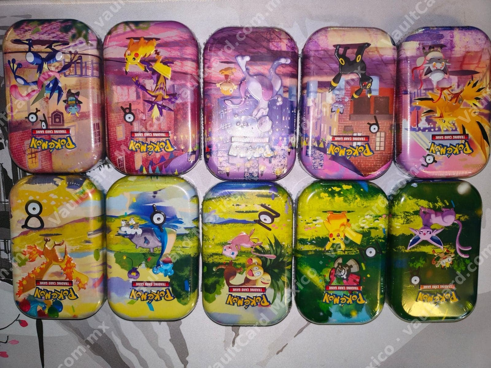 Lote 10 Mini Tins Pokémon TCG 30th Celebration Sellados - Inglés