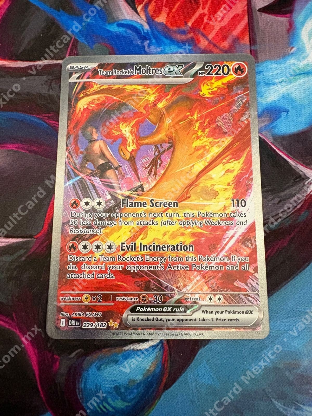 Team Rocket's Moltres ex 229/182 - (DRI) Inglés