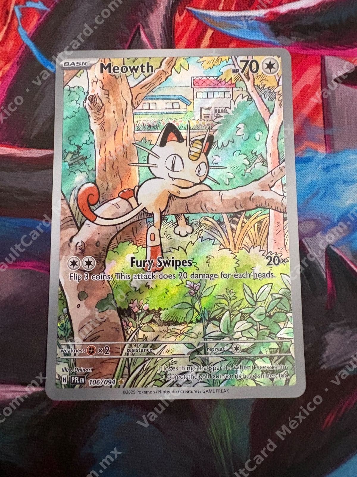 Meowth 106/094 - (PFL) Inglés - Illustration Rare