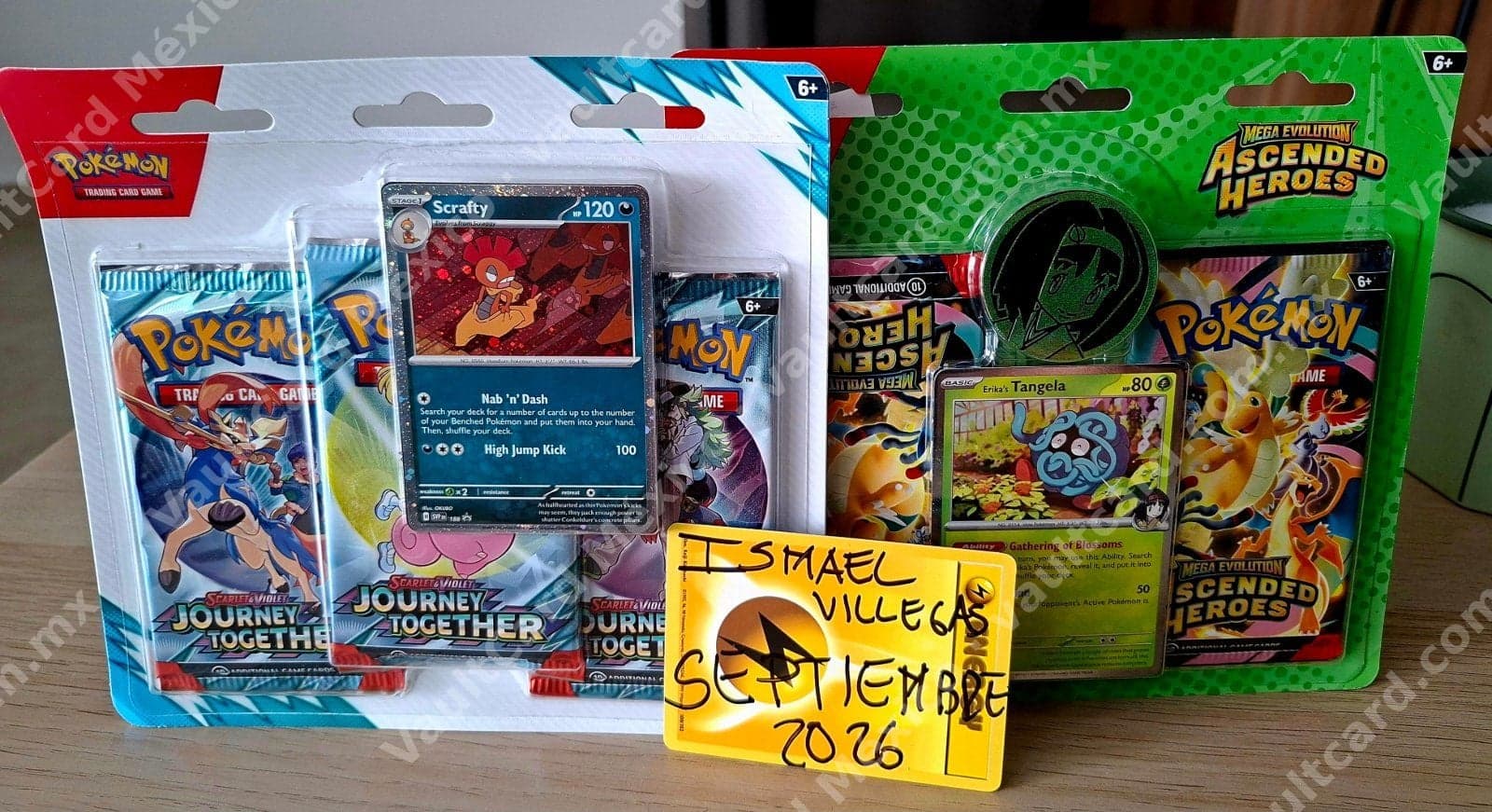 Lote Blisters Sellados Pokémon TCG - Journey Together (JTG) y Mega Evolution Ascended Heroes (ASC) Inglés — foto 1