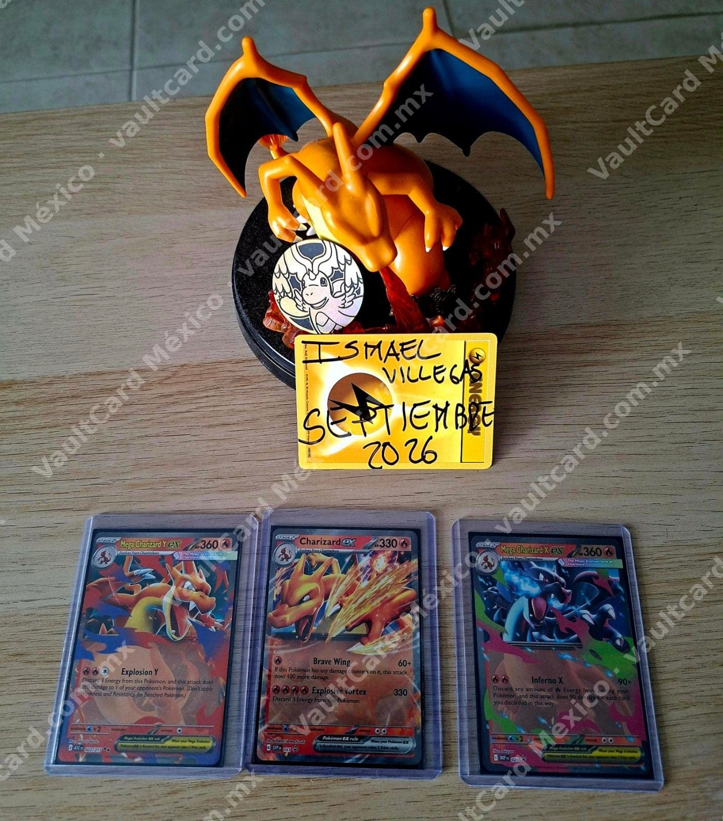 Lote 3 Cartas Charizard ex, Mega Charizard X ex y Mega Charizard Y ex - Inglés — foto 1