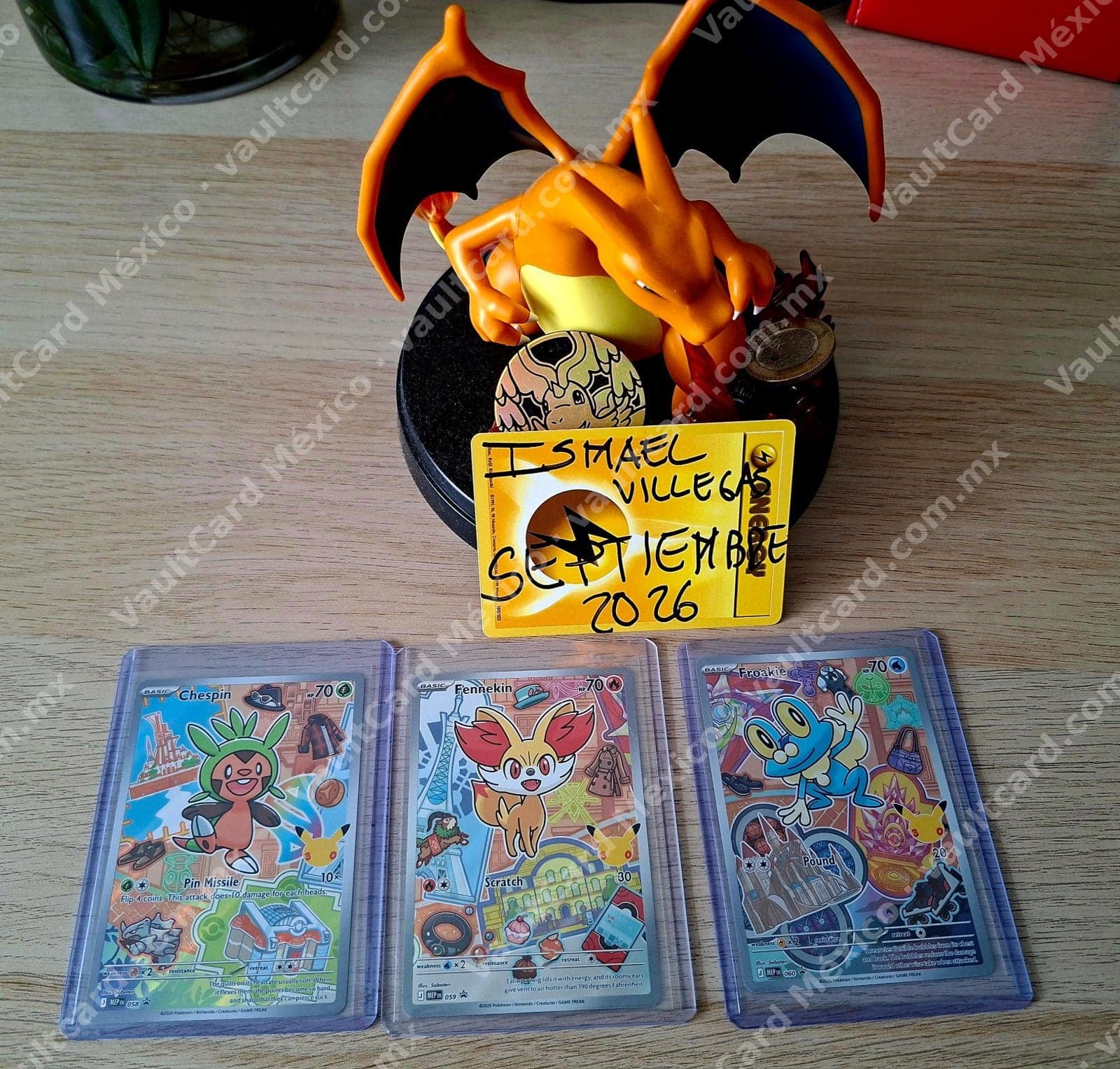 Lote Chespin 058, Fennekin 059 y Froakie 060 - (MEP) Inglés - Illustration Rare — foto 1