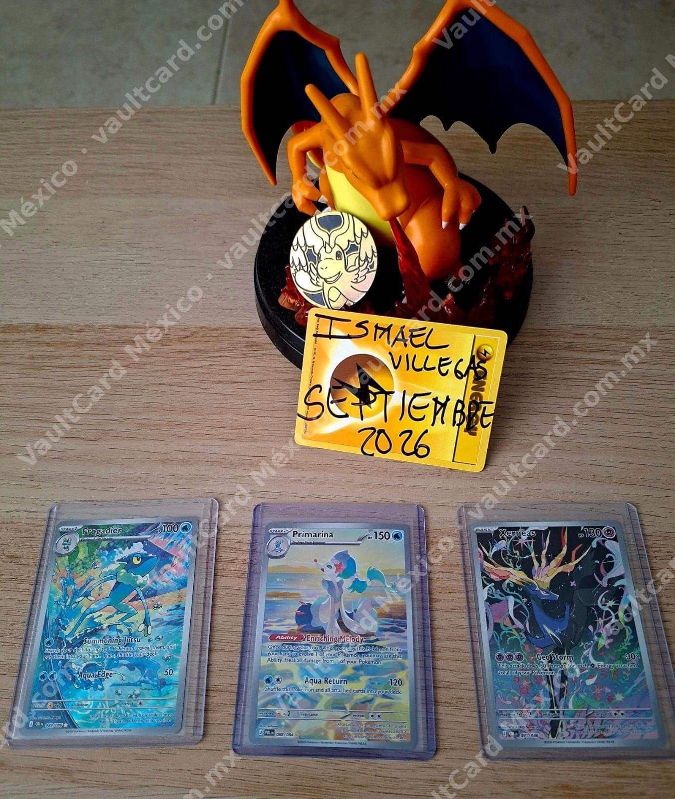 Lote 3 Cartas Pokémon - Frogadier, Primarina y Xerneas (Inglés)