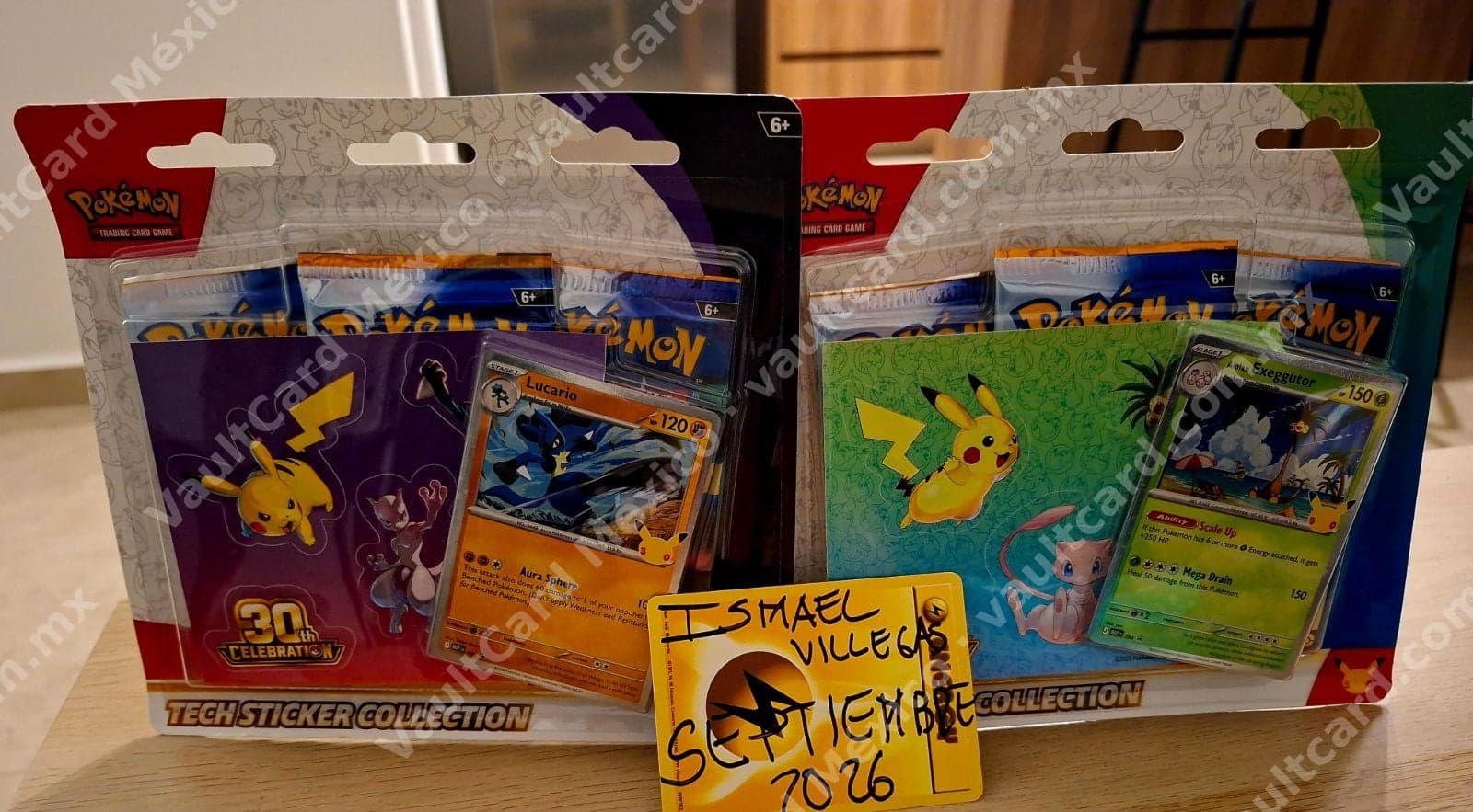 Lote 2 Pokémon TCG Tech Sticker Collection 30th Celebration Sellado (Inglés) — foto 1