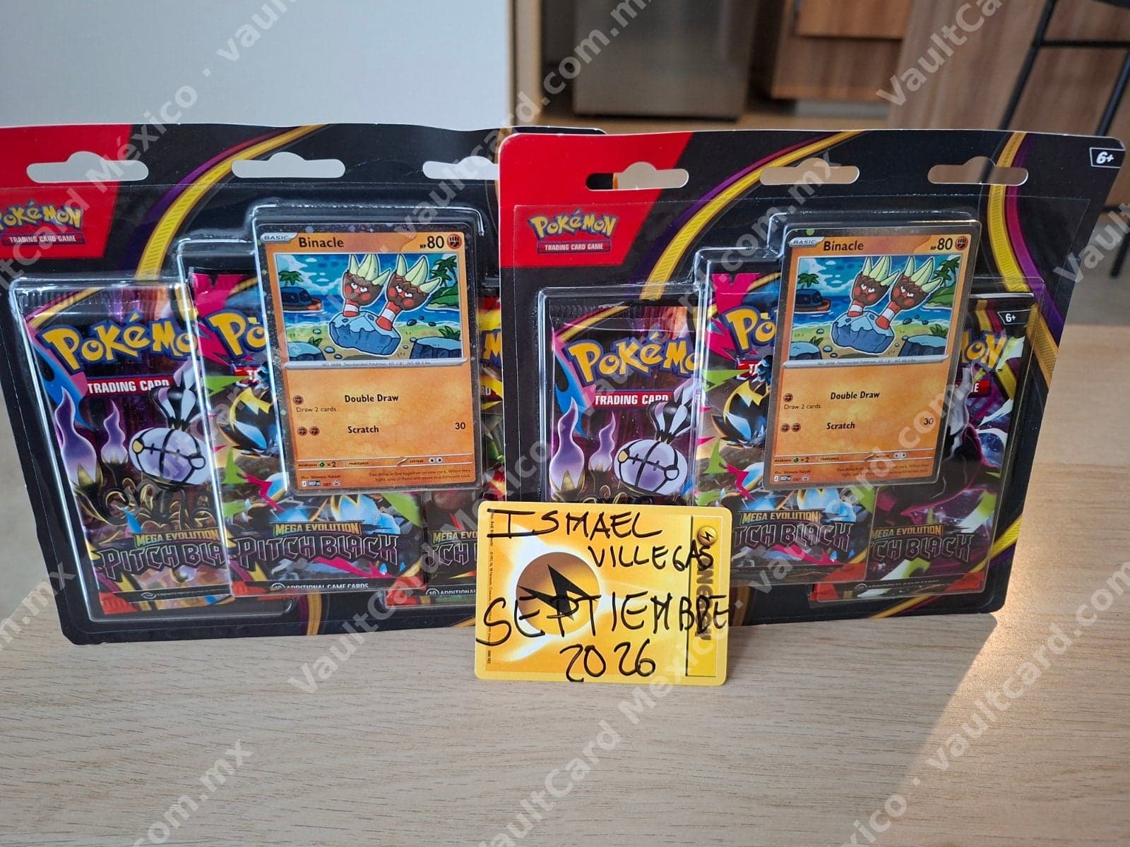 Blister Sellado Pokémon Mega Evolution Pitch Black con Binacle Promo - Inglés