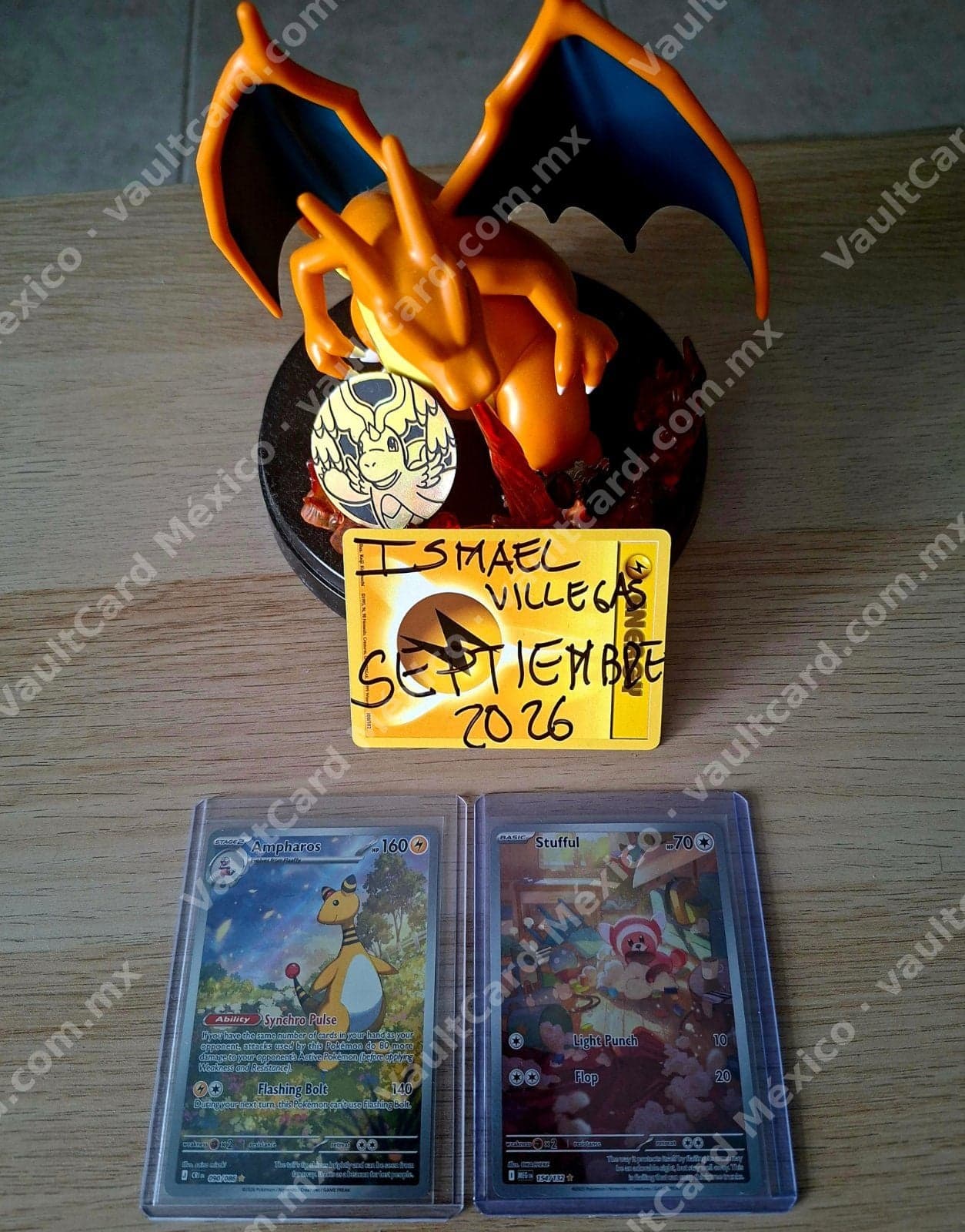 Lote 2 Cartas Pokémon - Ampharos SR 090/086 (CEL) y Stufful 154/132 - Inglés — foto 1