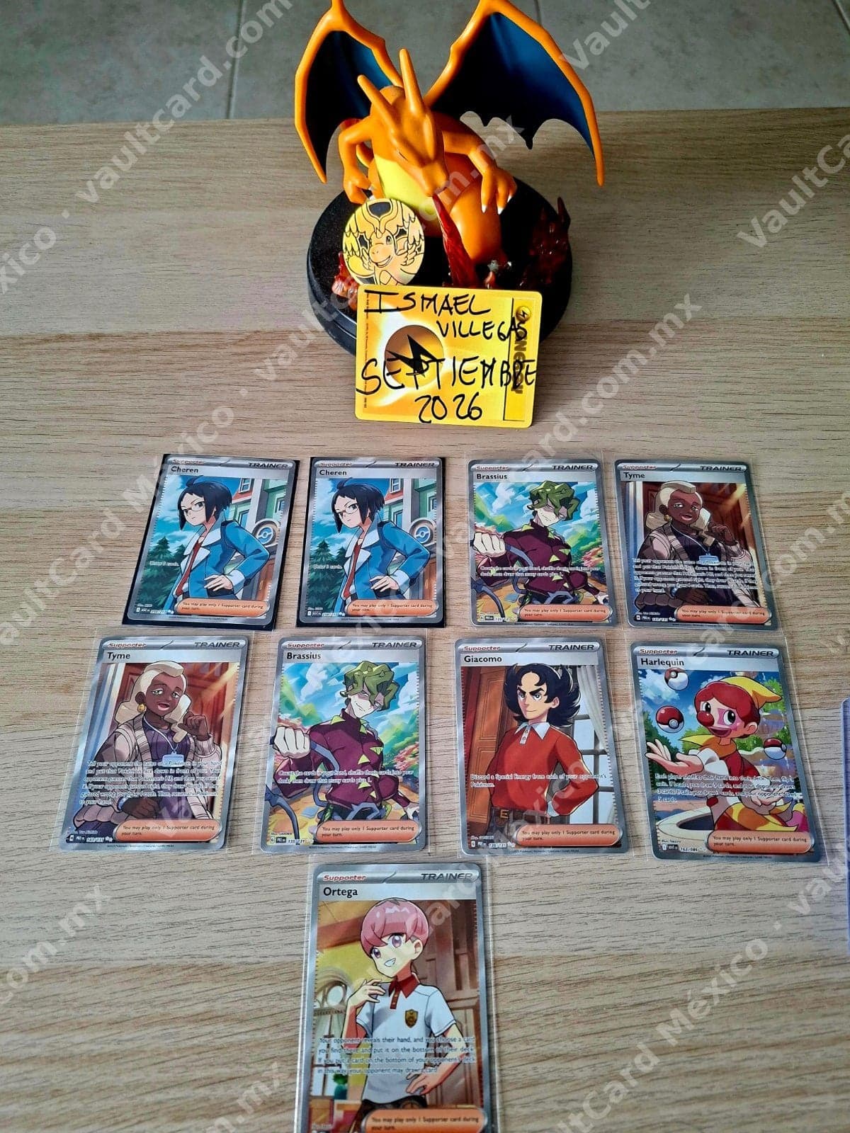 Lote 12 Cartas Full Art Trainer Pokémon TCG - Cheren, Brassius, Tyme, Giacomo, Harlequin, Ortega (Inglés)
