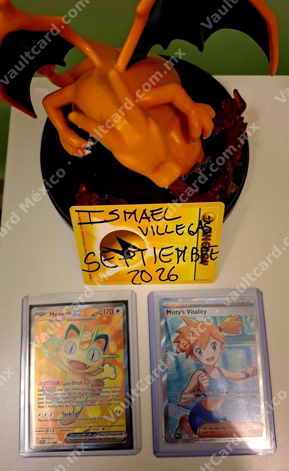 Lote Meowth ex 107/091 (MEW) + Misty's Vitality 111/080 (POL) Inglés