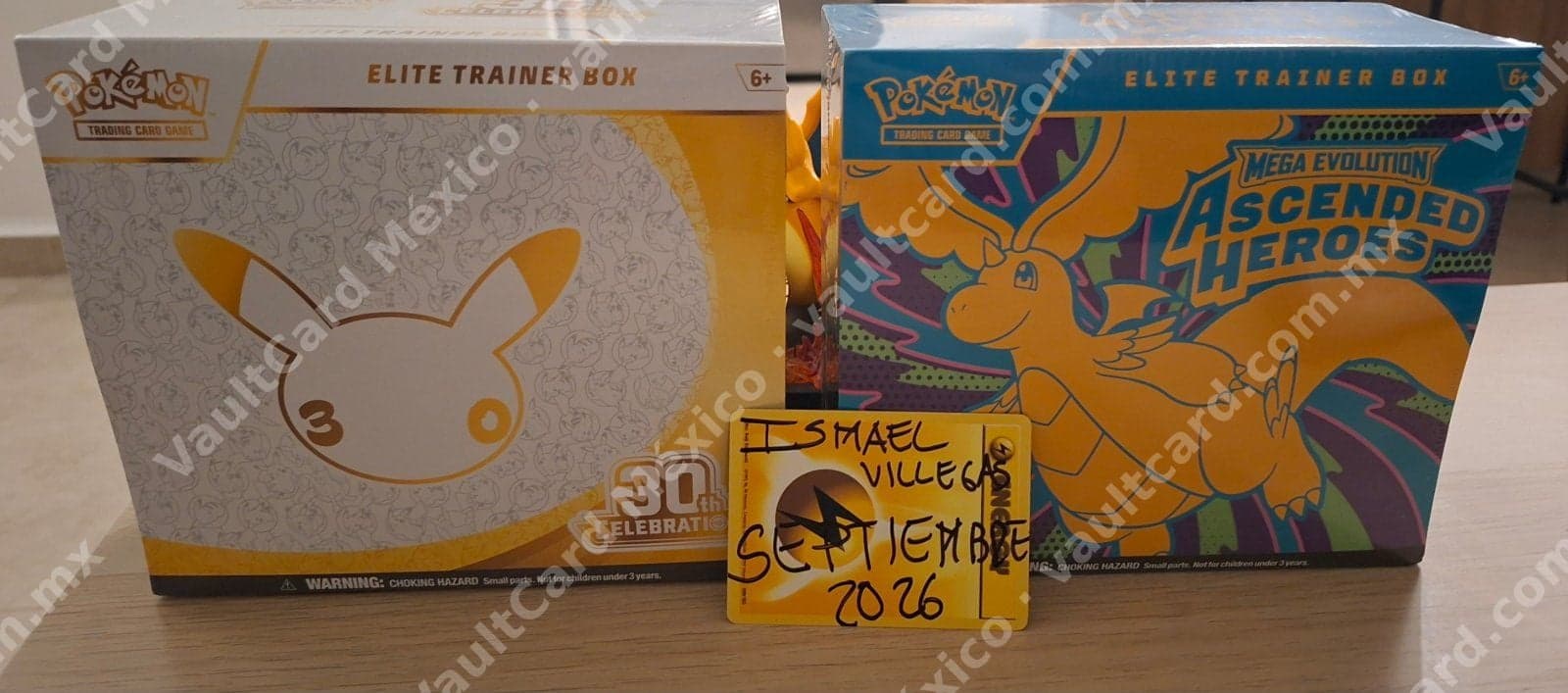 Lote 2 Elite Trainer Box - 30th Celebration + Mega Evolution Ascended Heroes (ASC) Inglés Sellado — foto 1