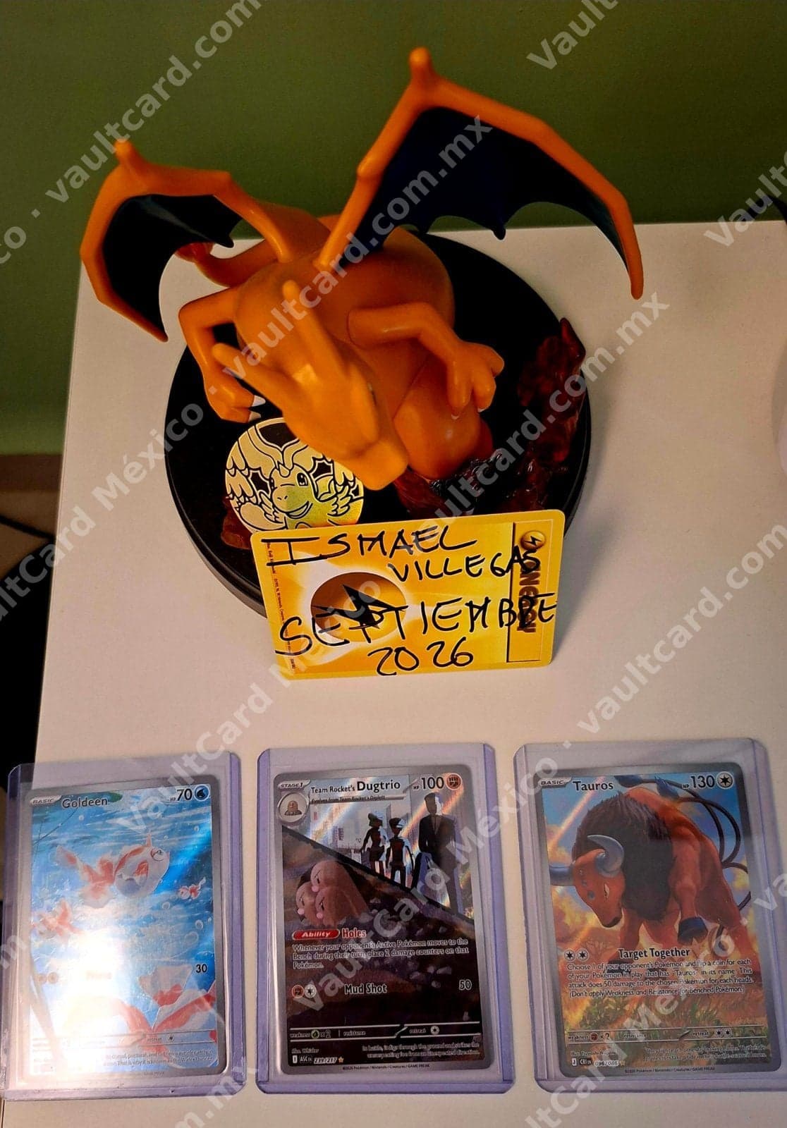 Lote 3 cartas Pokémon: Team Rocket's Dugtrio 239/237, Goldeen y Tauros 096/086 - Inglés
