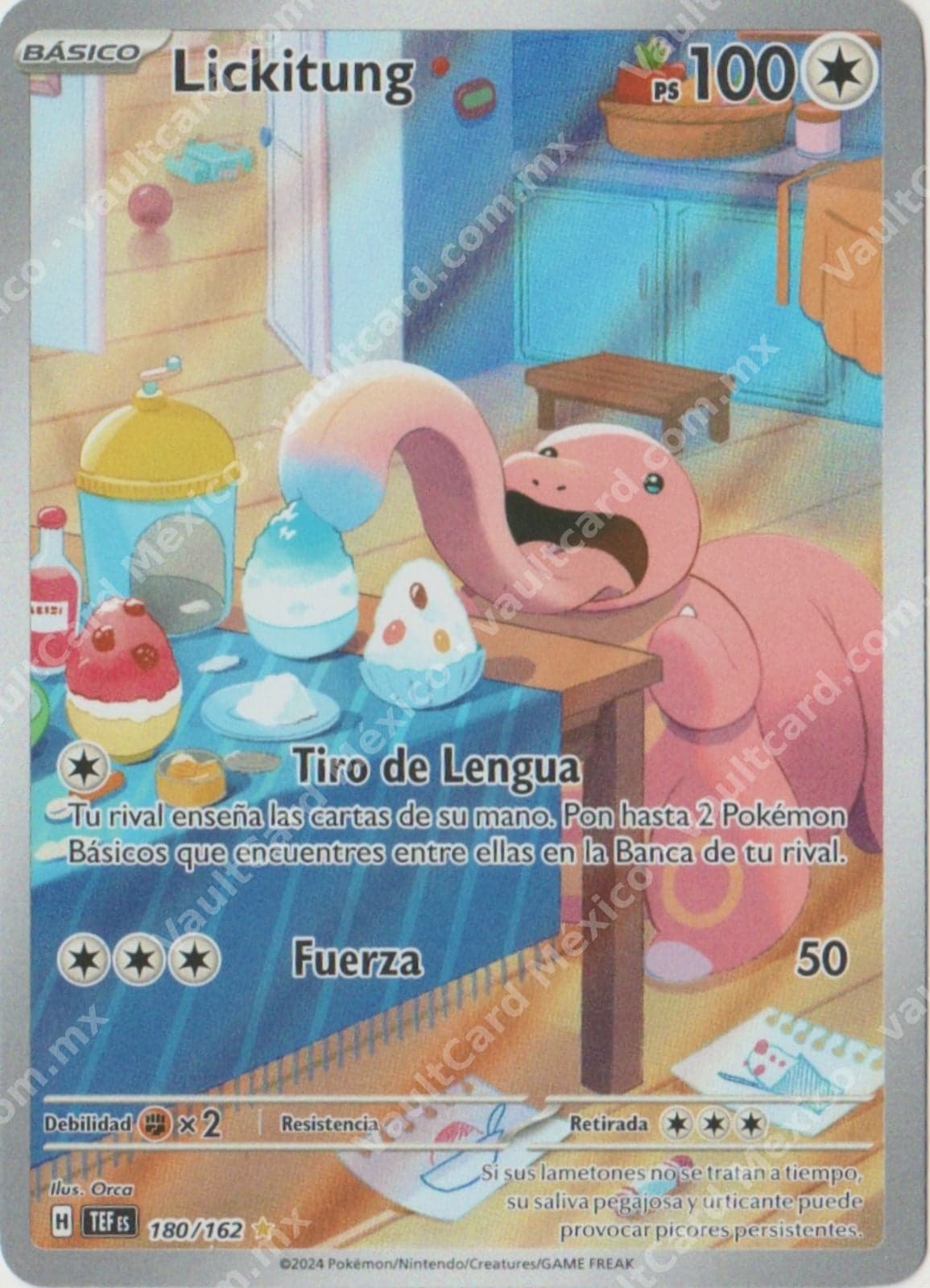 Lickitung 180/162 - (TEF) Español Illustration Rare