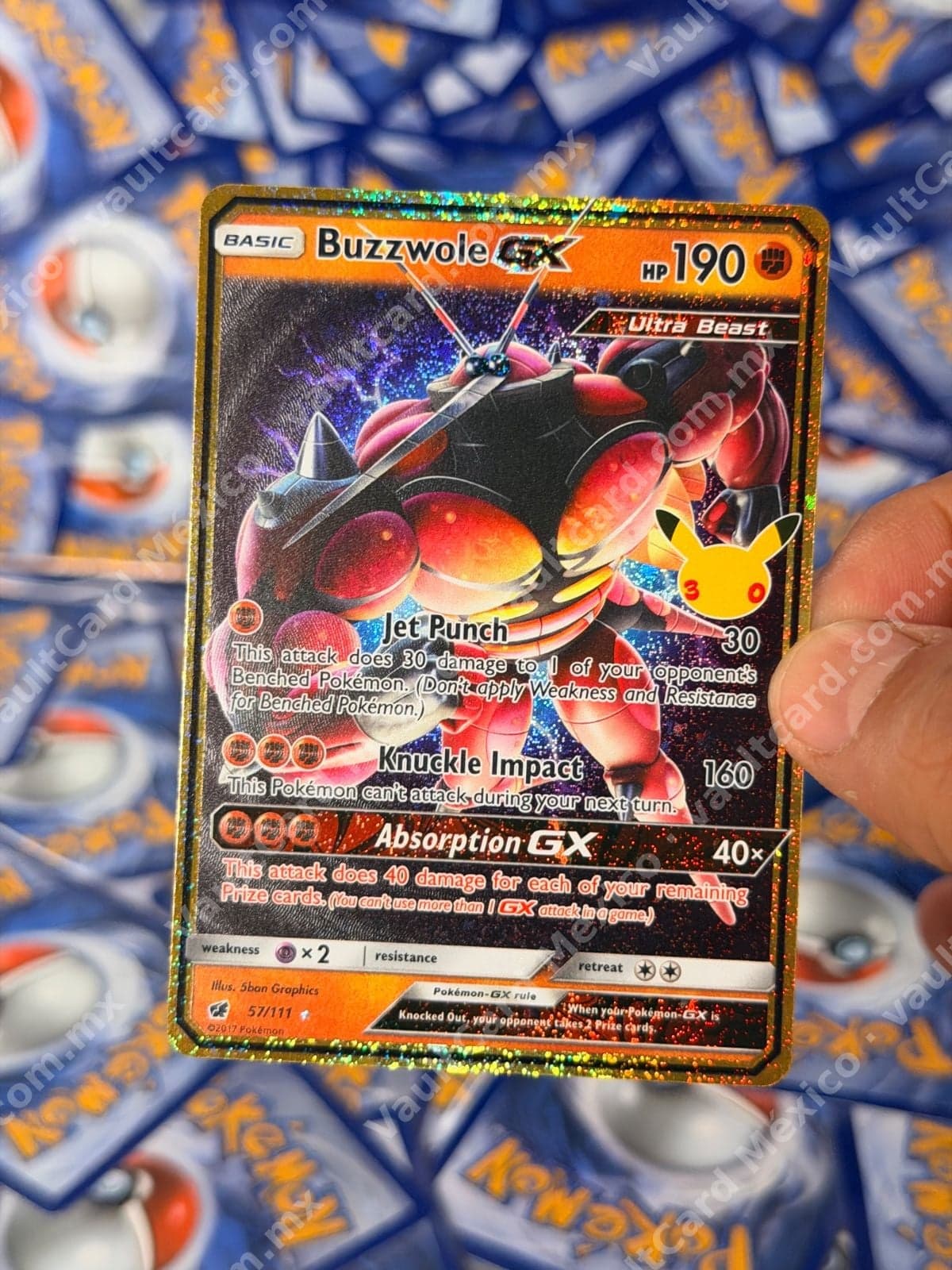 Buzzwole GX 57/111 - Inglés - Celebrations 30th