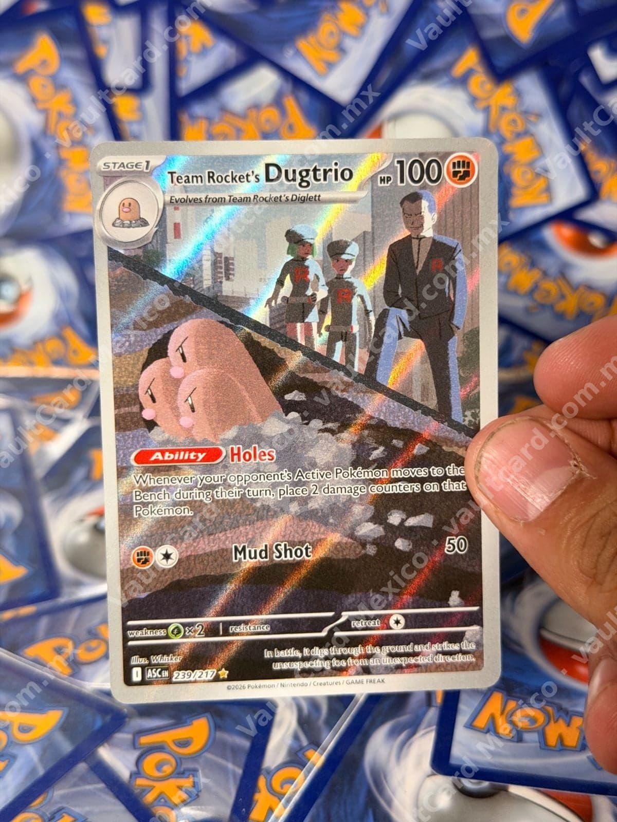Team Rocket's Dugtrio 239/217 - (ASC) Inglés - Illustration Rare
