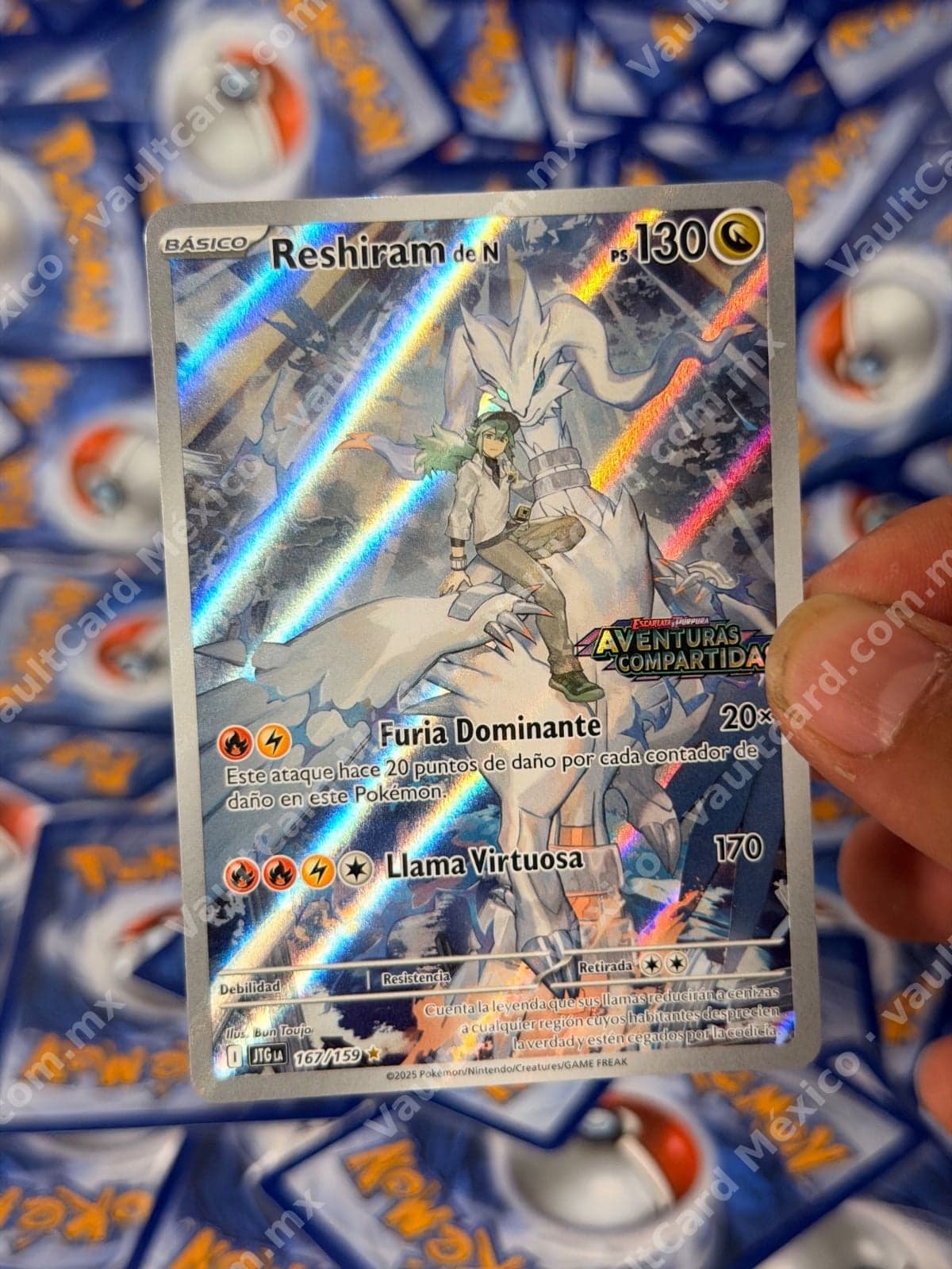 Reshiram de N 167/159 - (JTG) Español Full Art