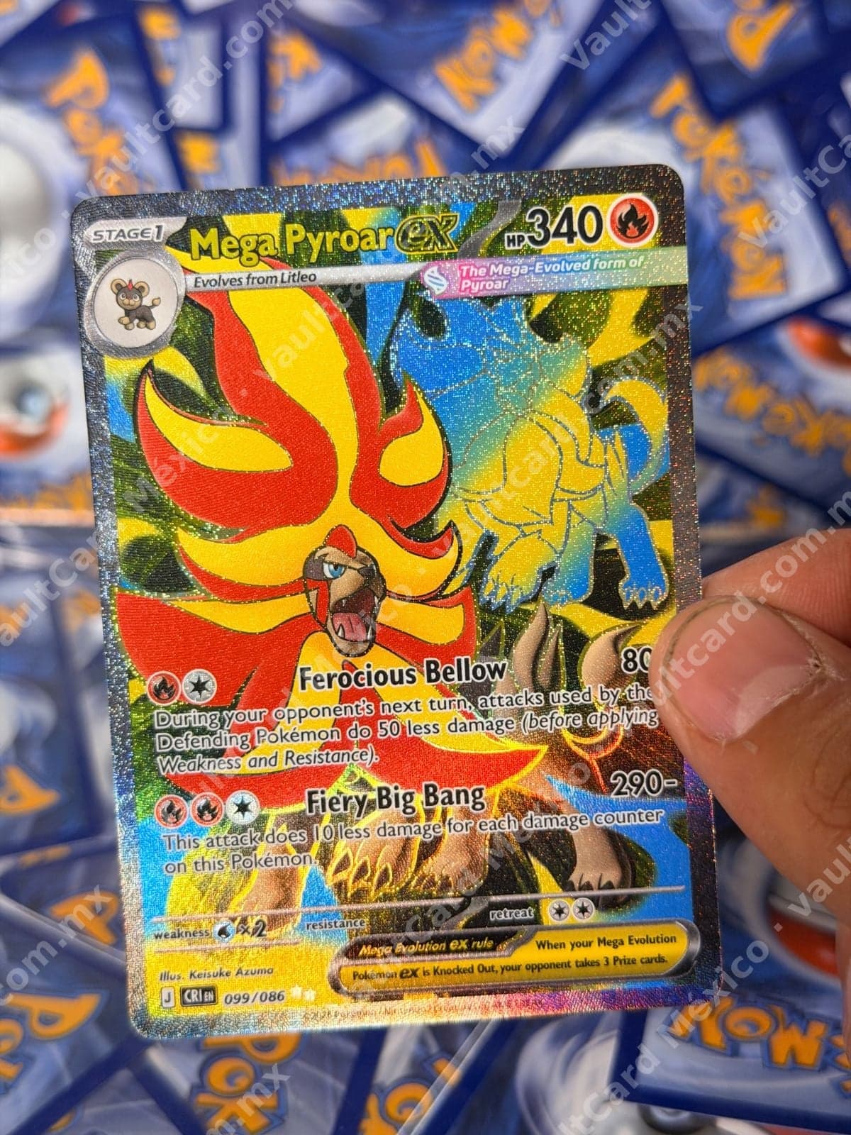 Mega Pyroar ex 099/086 - (CRI) Inglés - Special Illustration Rare